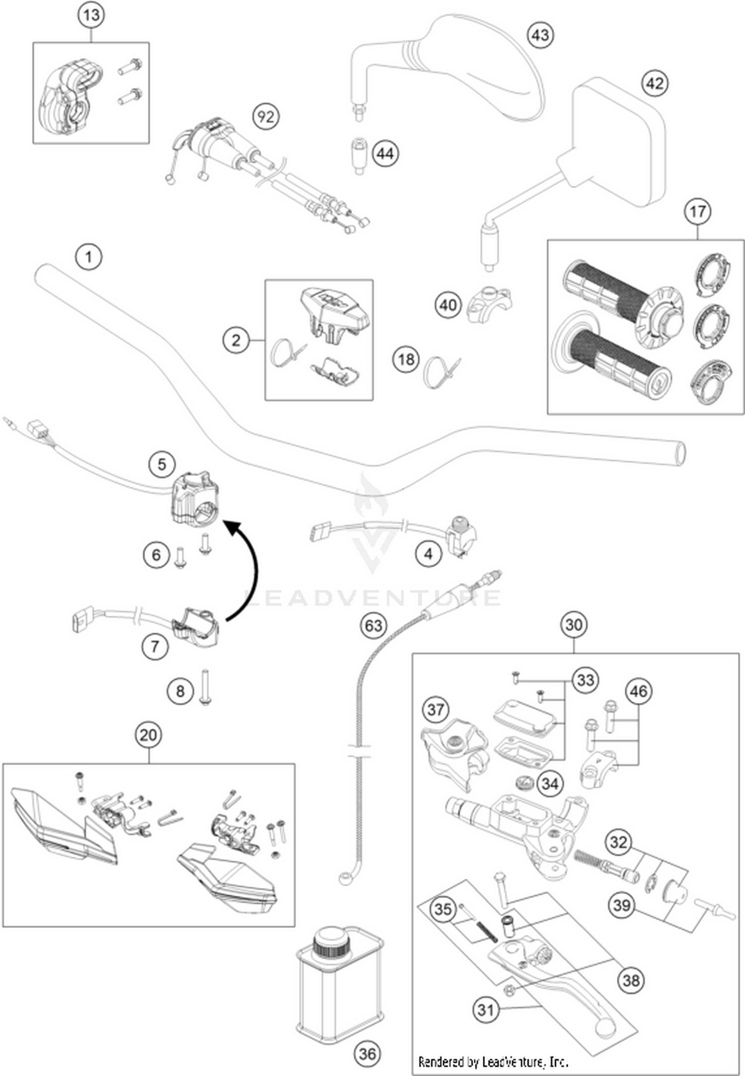 02 HANDLEBAR, CONTROLS