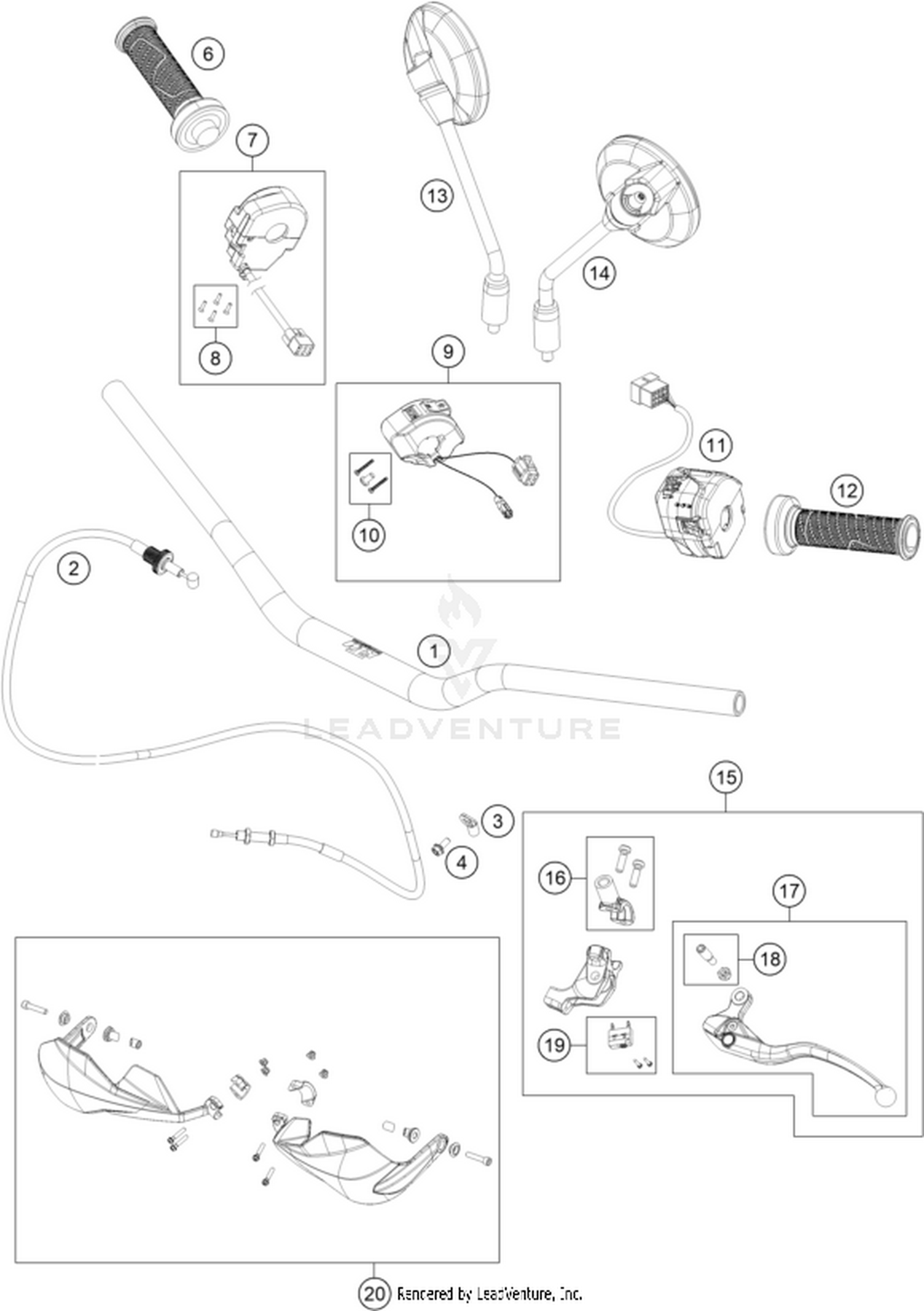 02 HANDLEBAR, CONTROLS