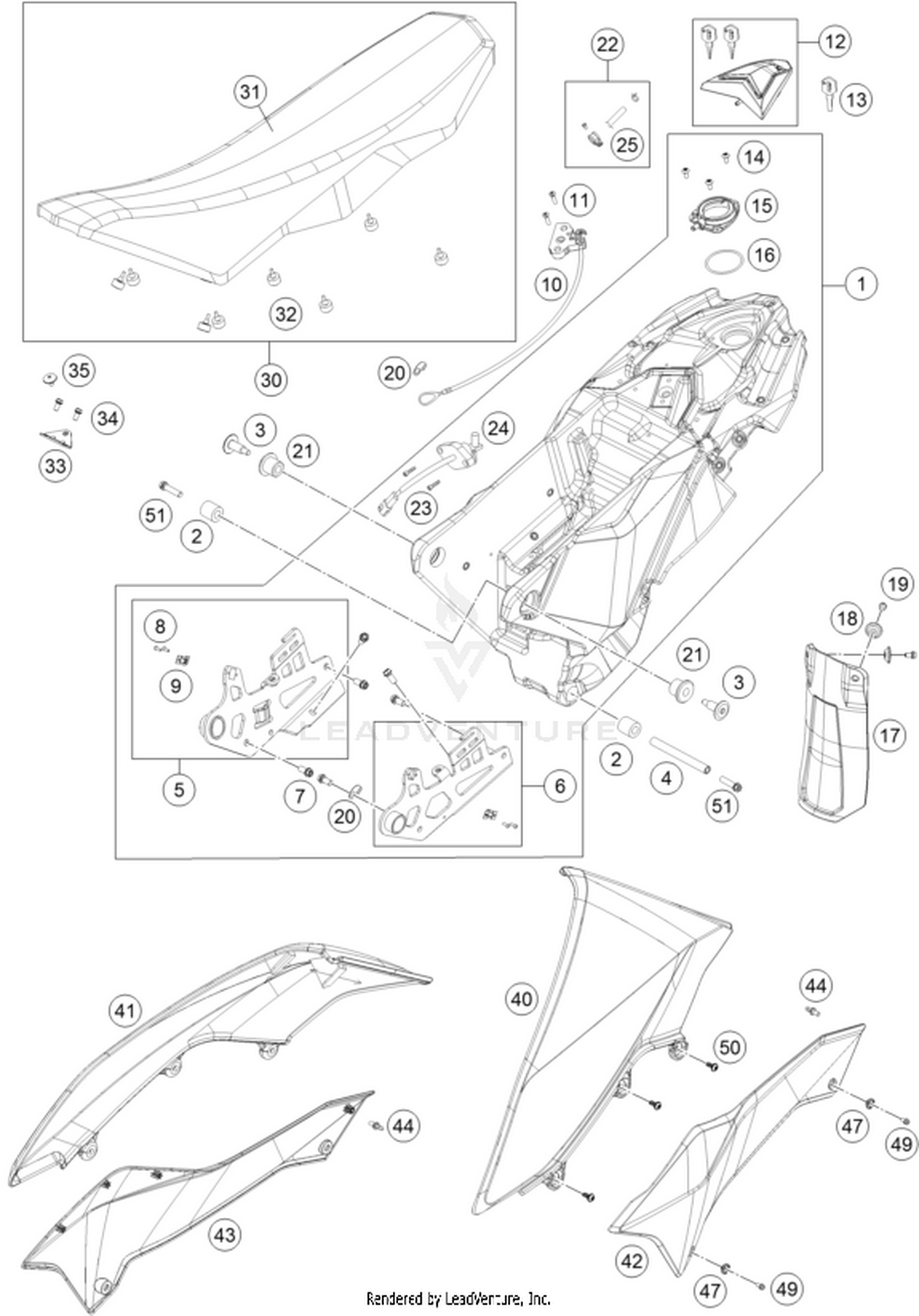 07 TANK, SEAT
