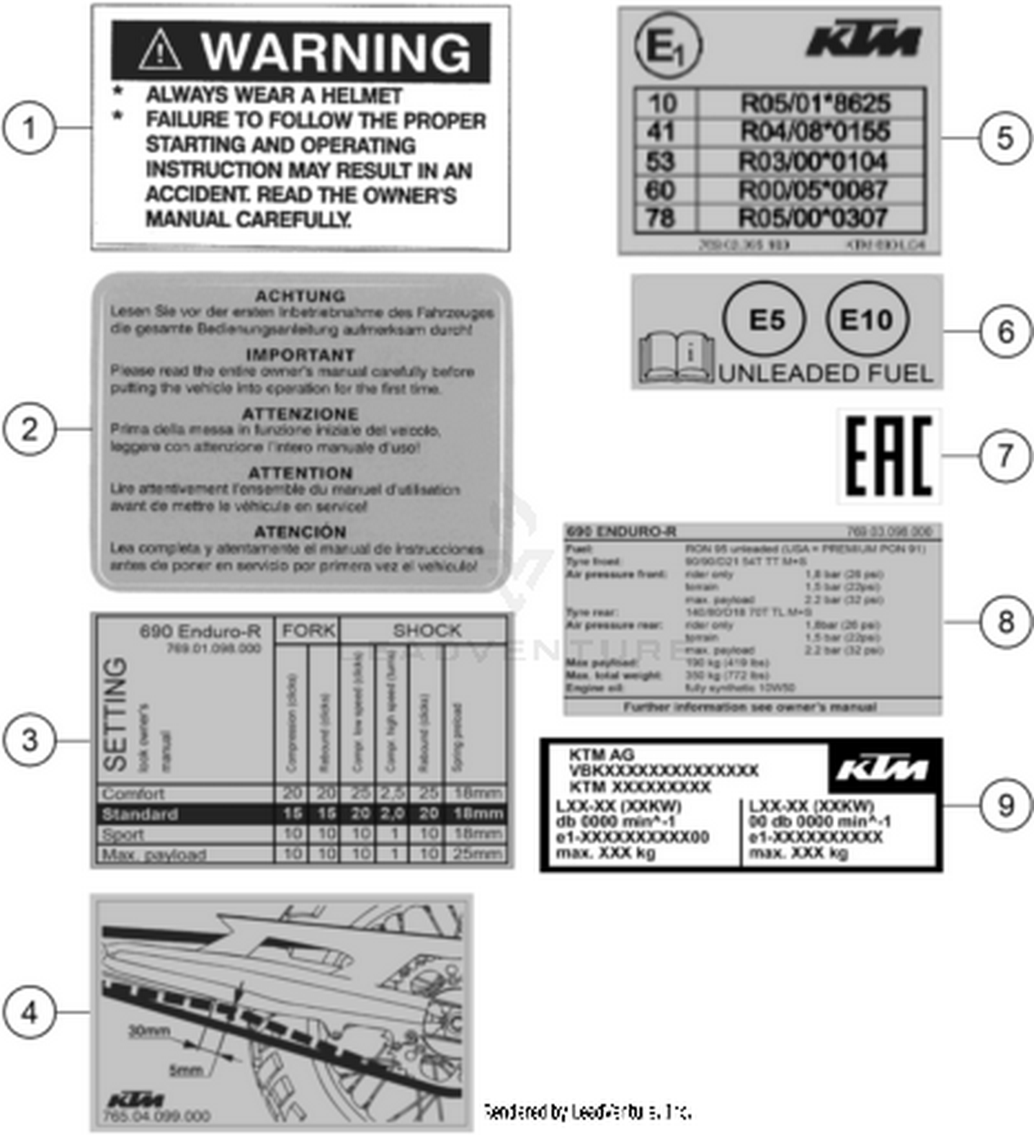 80 TECHNIC INFORMATION STICKER