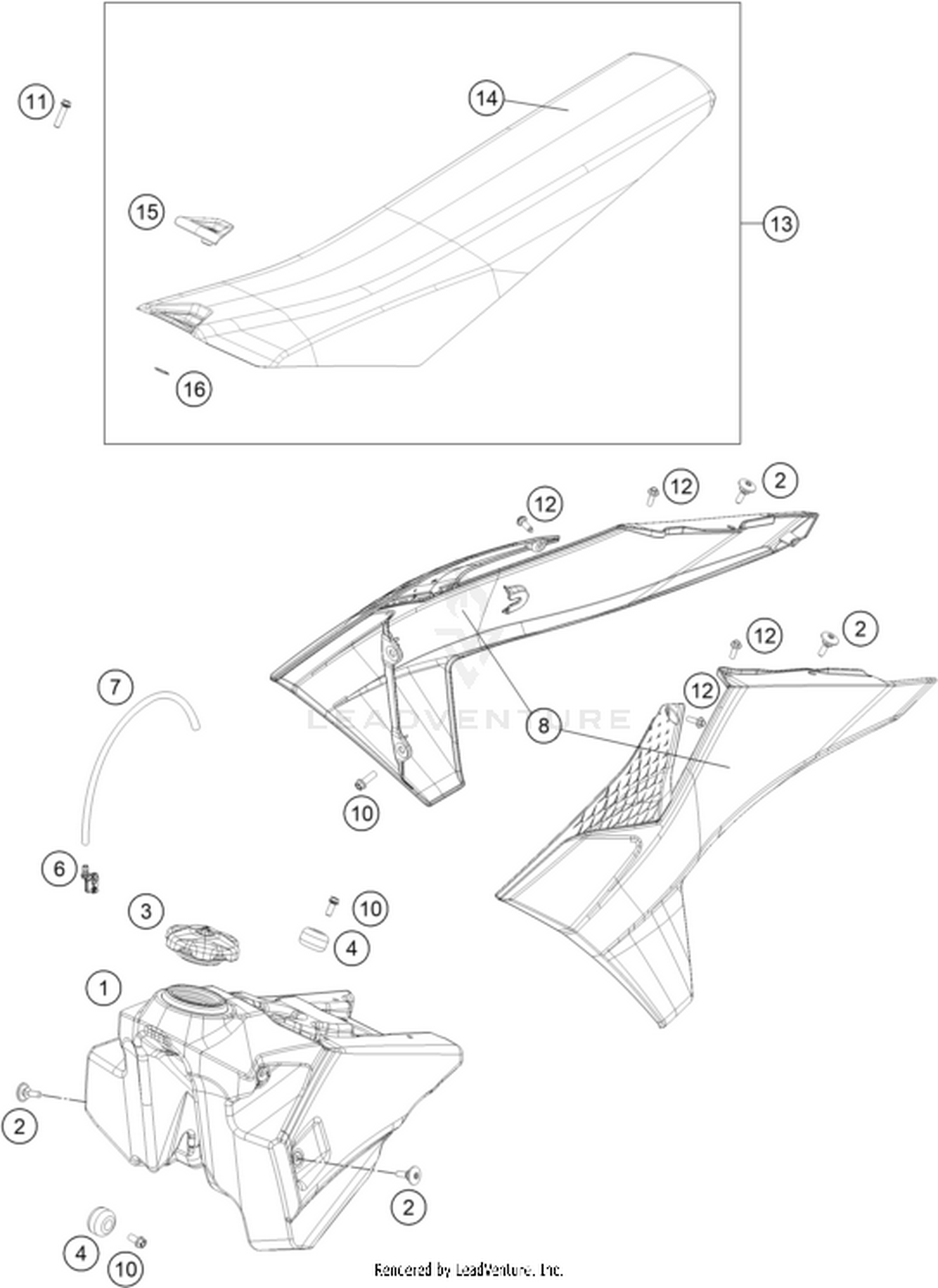 07 TANK, SEAT
