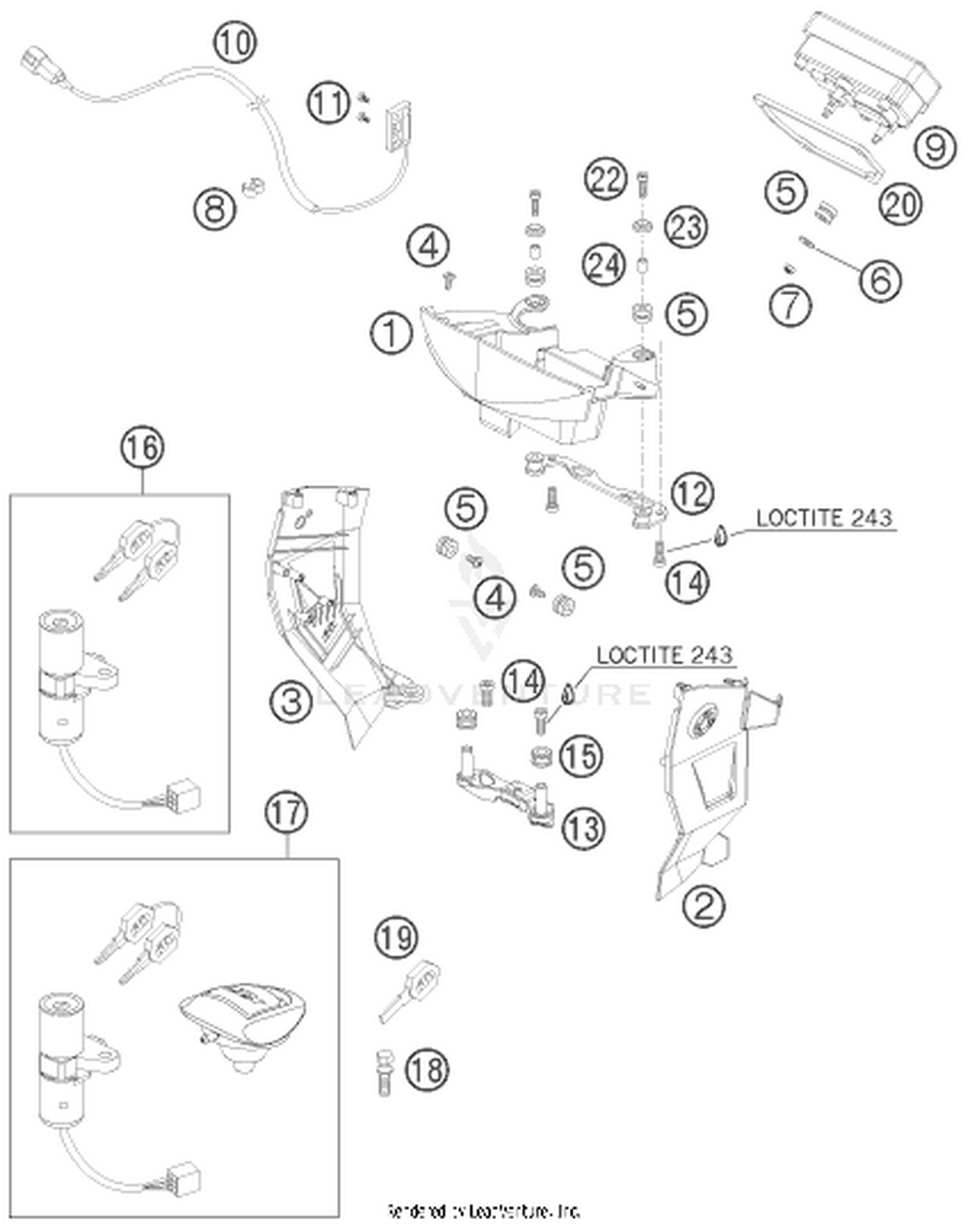 14 INSTRUMENTS / LOCK SYSTEM