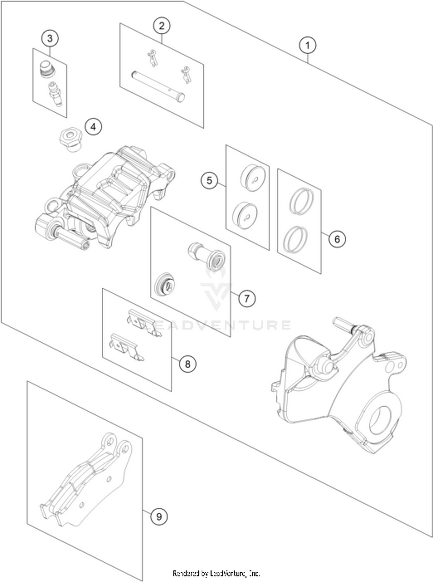 13 REAR BRAKE CALIPER