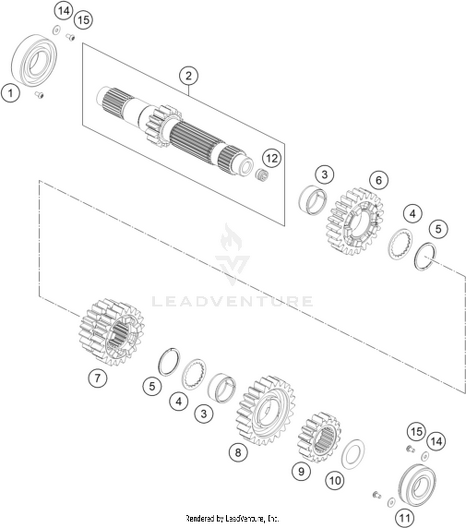 33 TRANSMISSION I - MAIN SHAFT