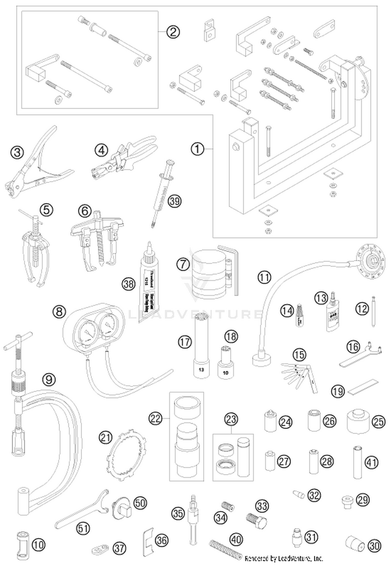 29 Special tools (engine)