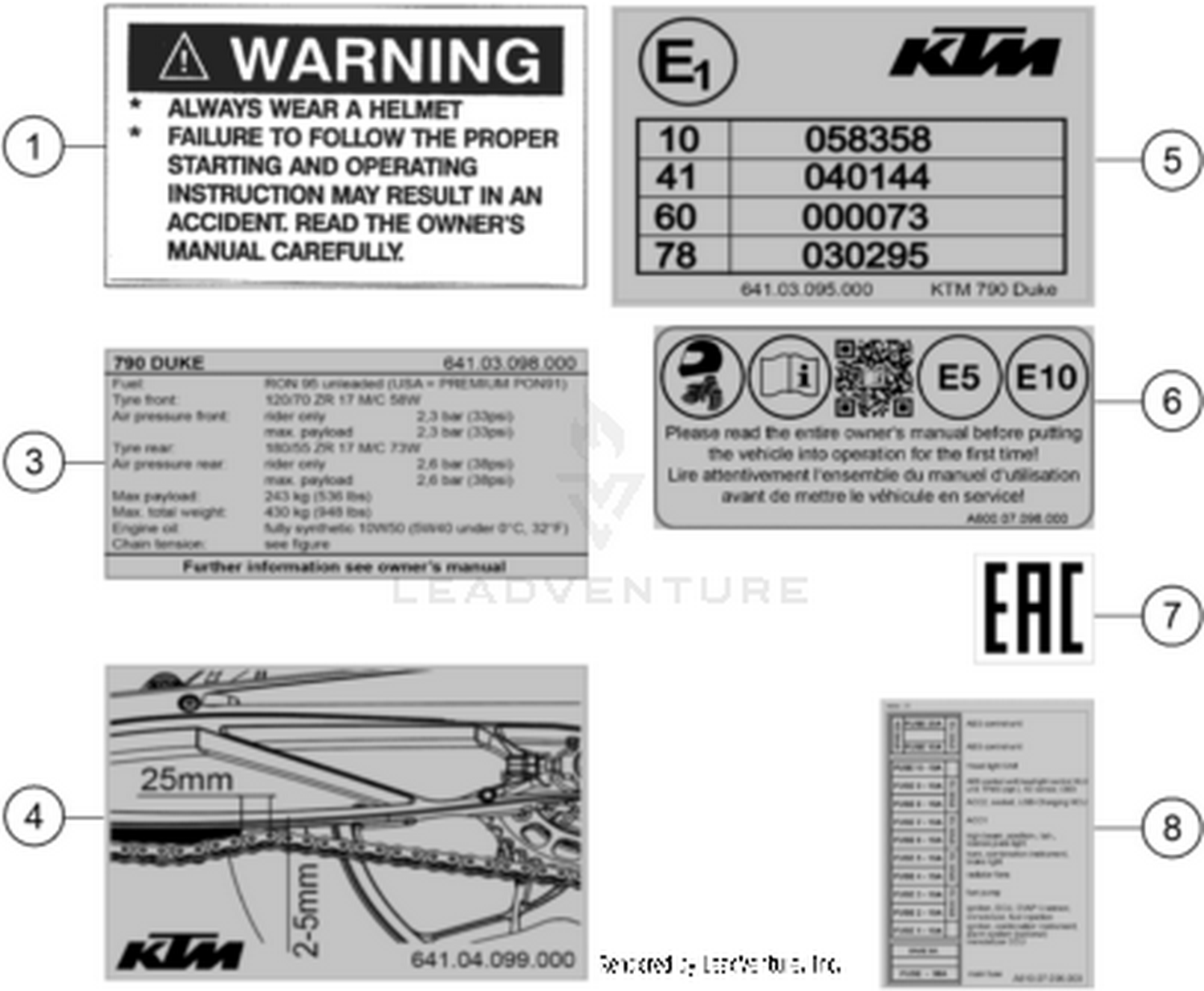 80 TECHNIC INFORMATION STICKER