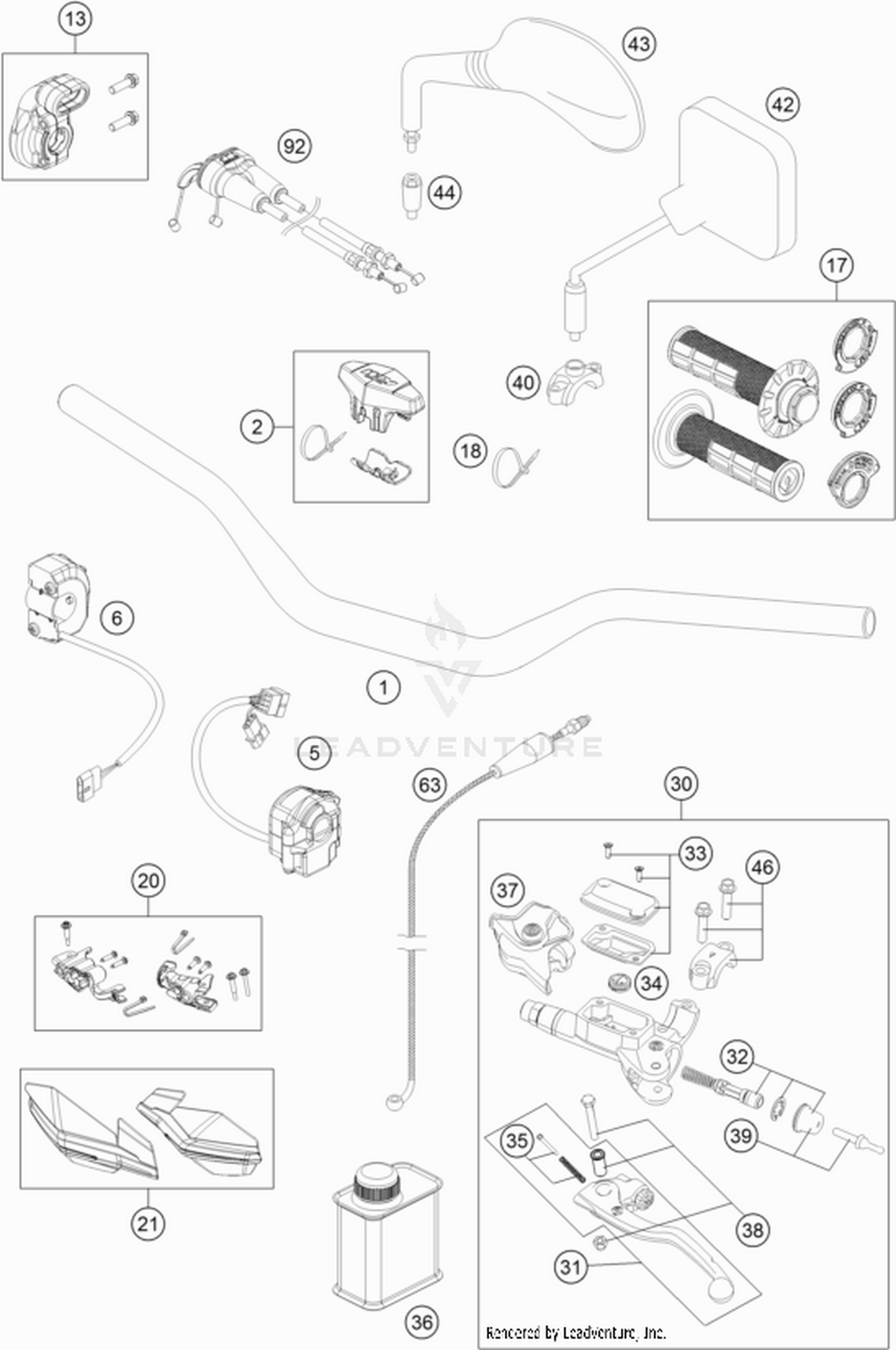 02 HANDLEBAR, CONTROLS