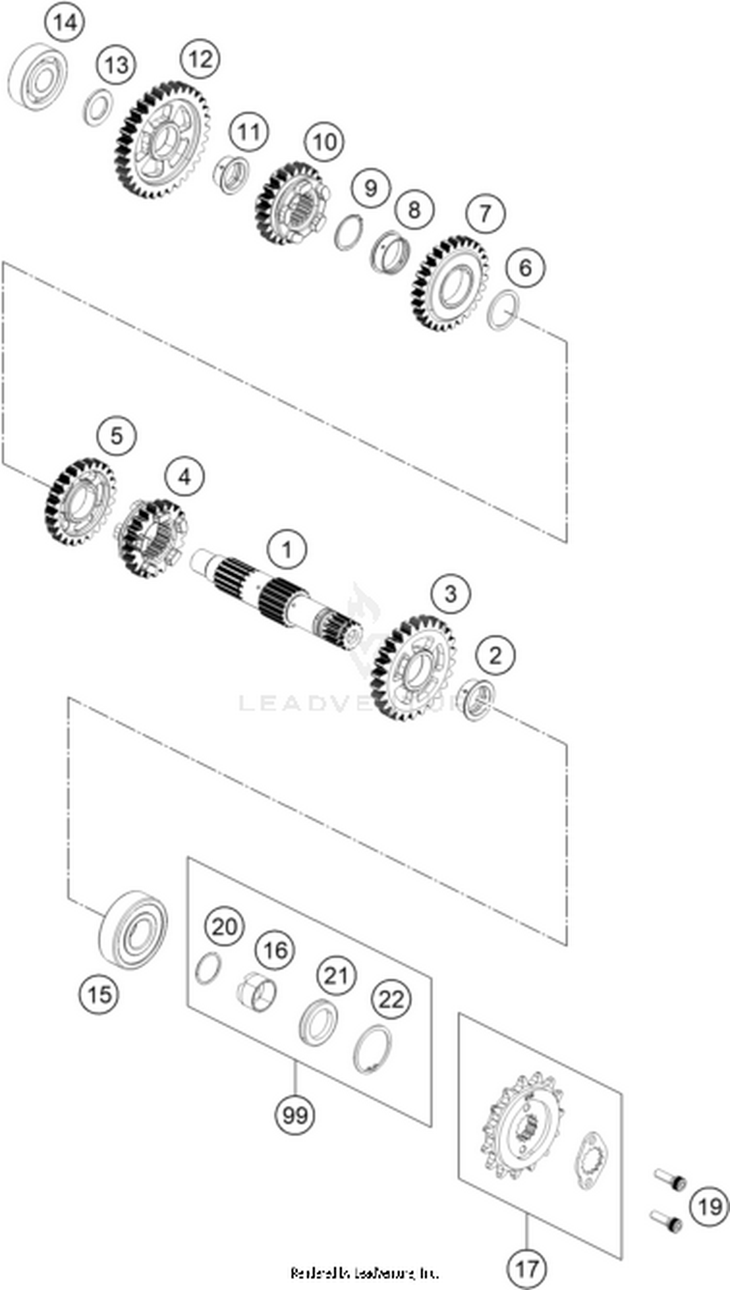 33 TRANSMISSION II - COUNTERSHAFT