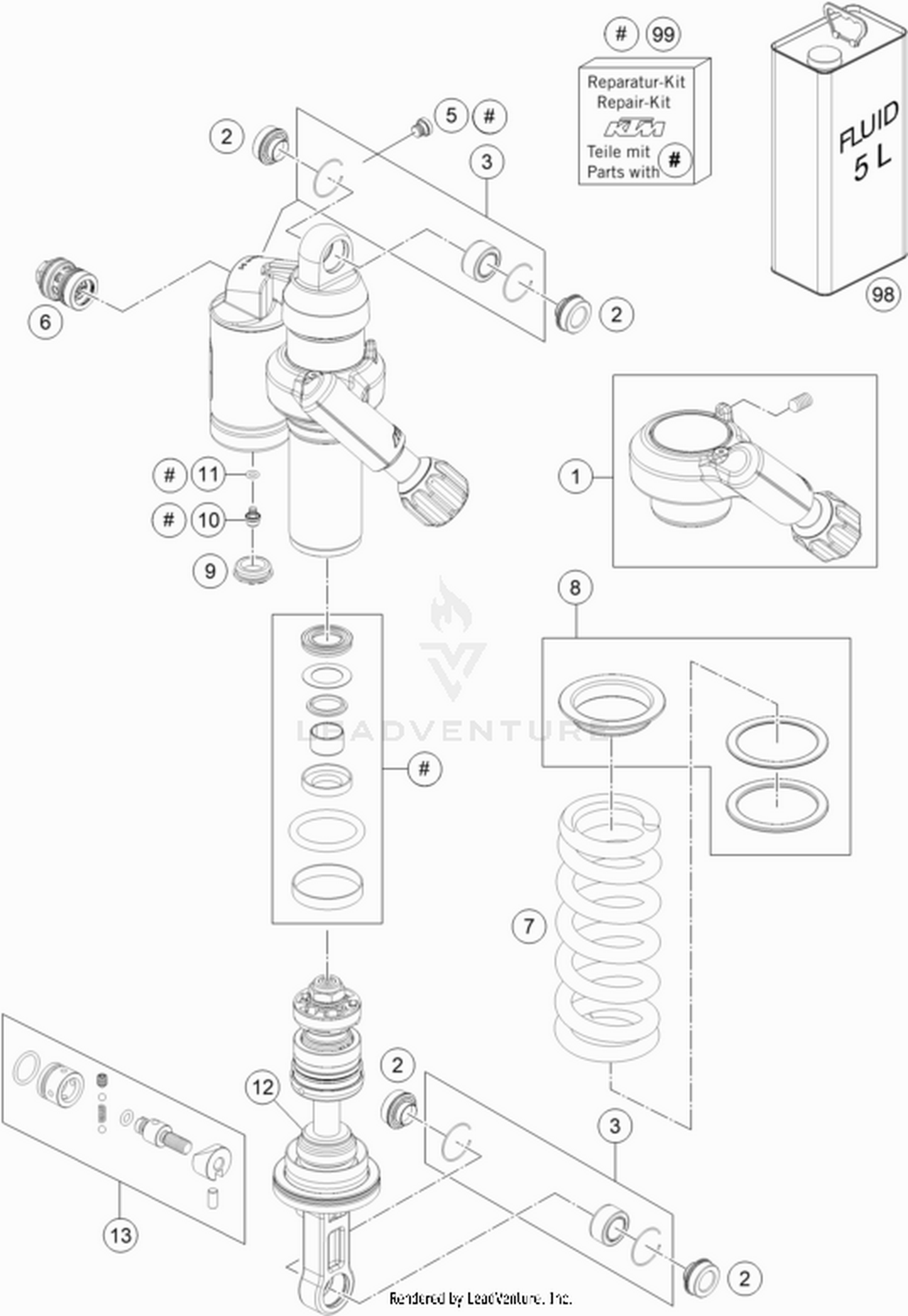 04 SHOCK ABSORBER DISASSEMBLED