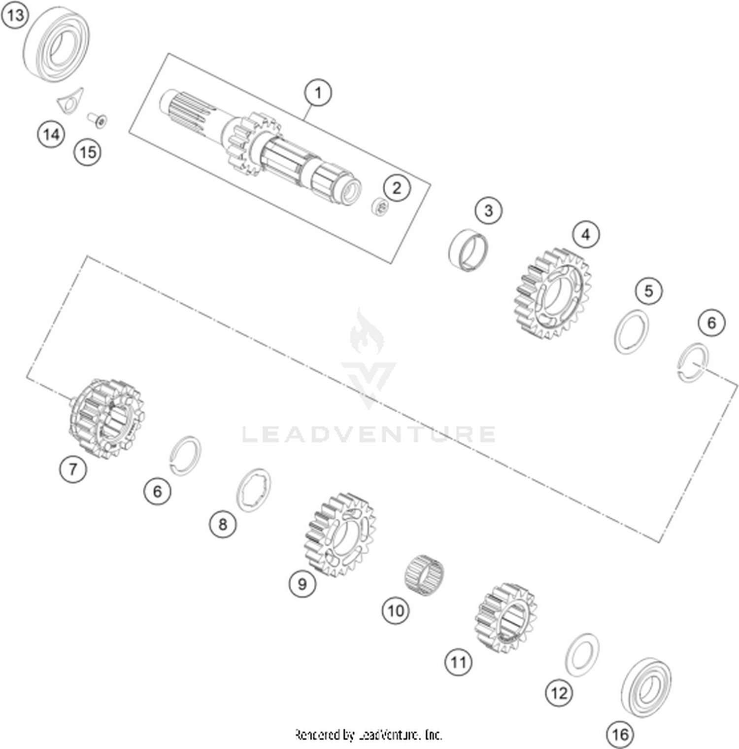 33 TRANSMISSION I - MAIN SHAFT