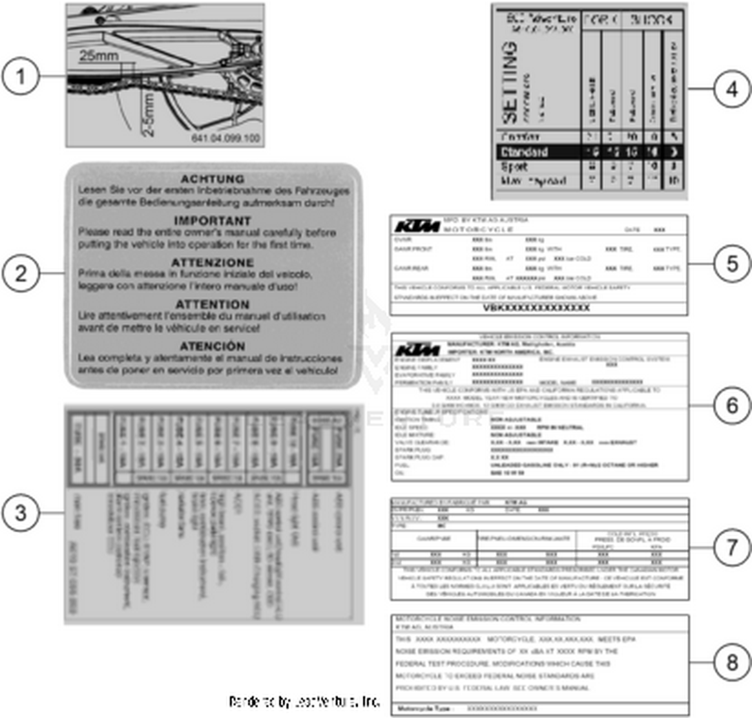 80 TECHNIC INFORMATION STICKER