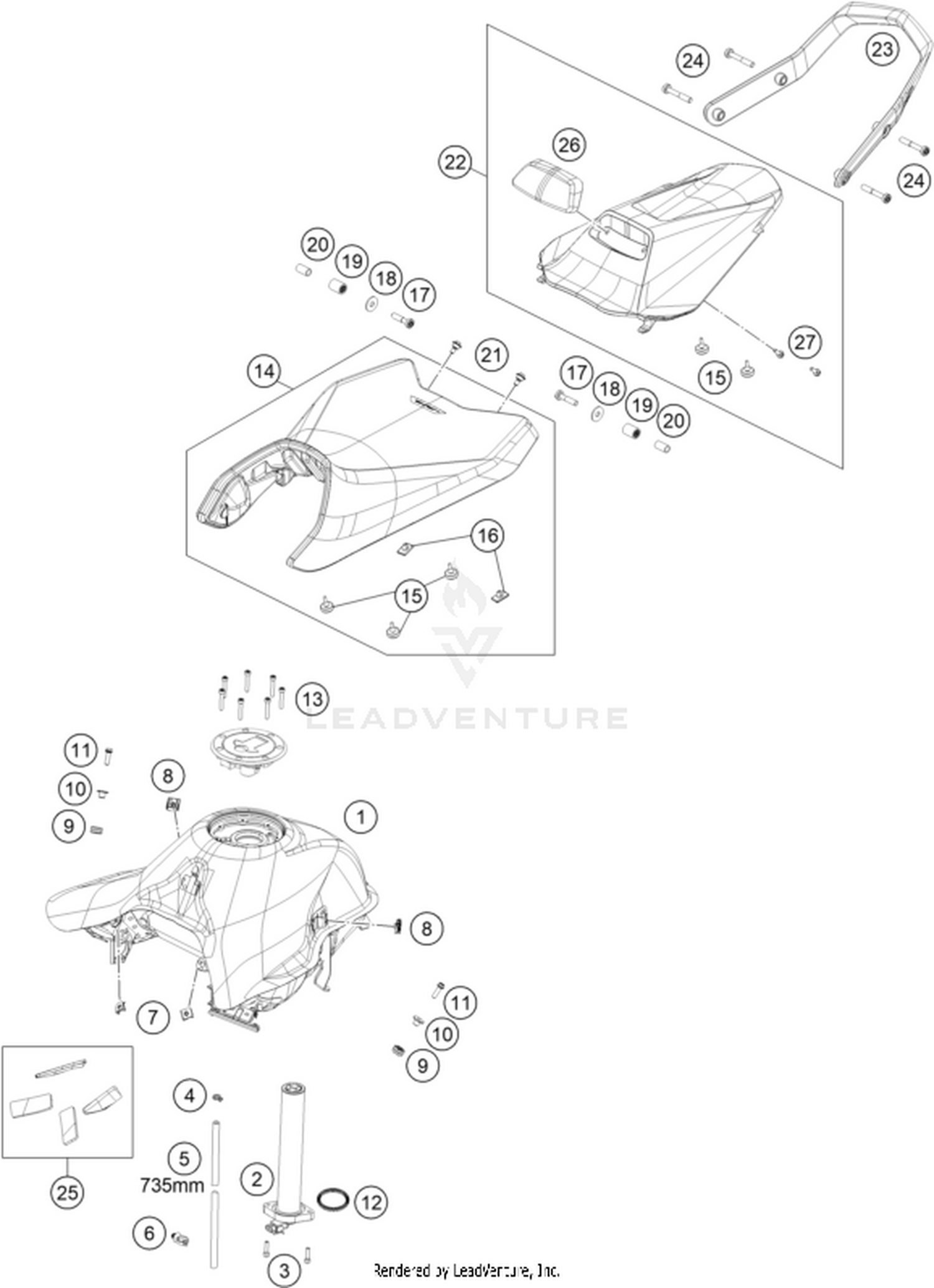 07 TANK, SEAT