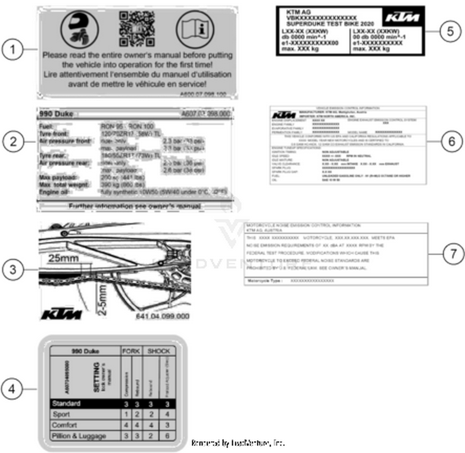 80 TECHNIC INFORMATION STICKER
