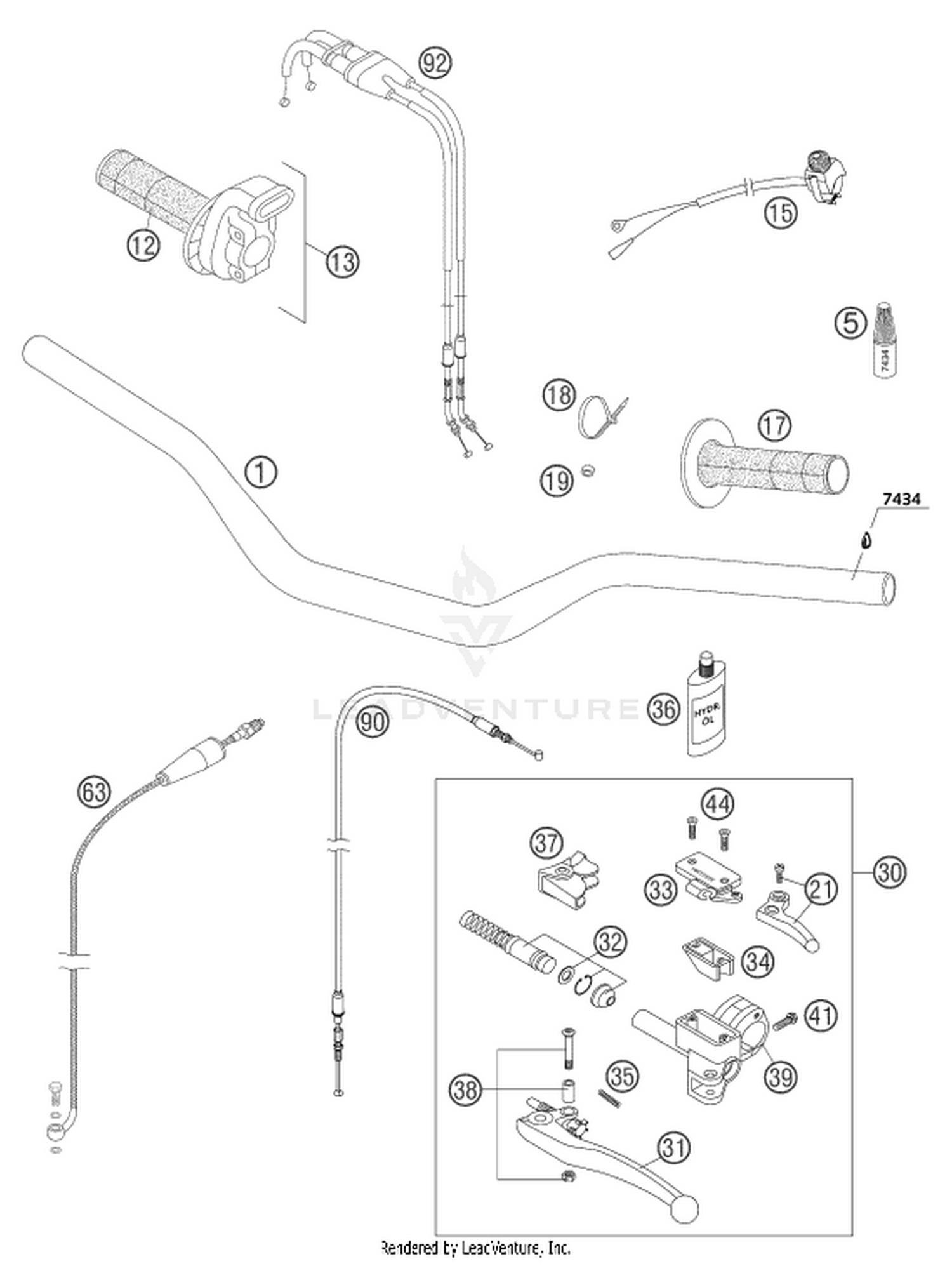 02 HANDLEBAR, CONTROLS
