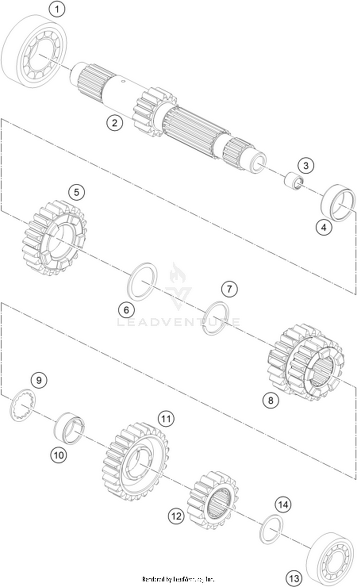 33 TRANSMISSION I - MAIN SHAFT
