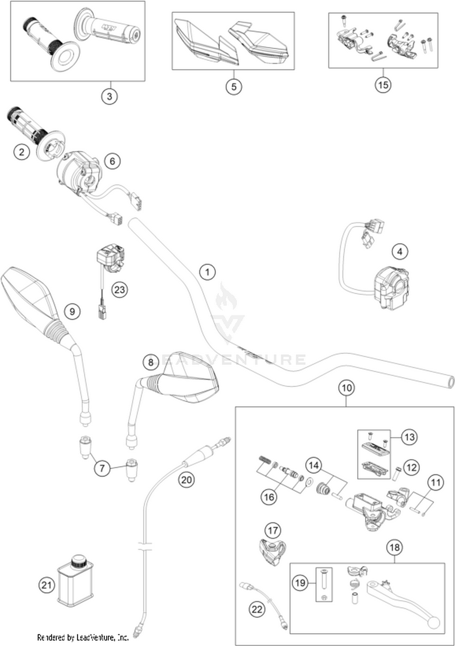 02 HANDLEBAR, CONTROLS