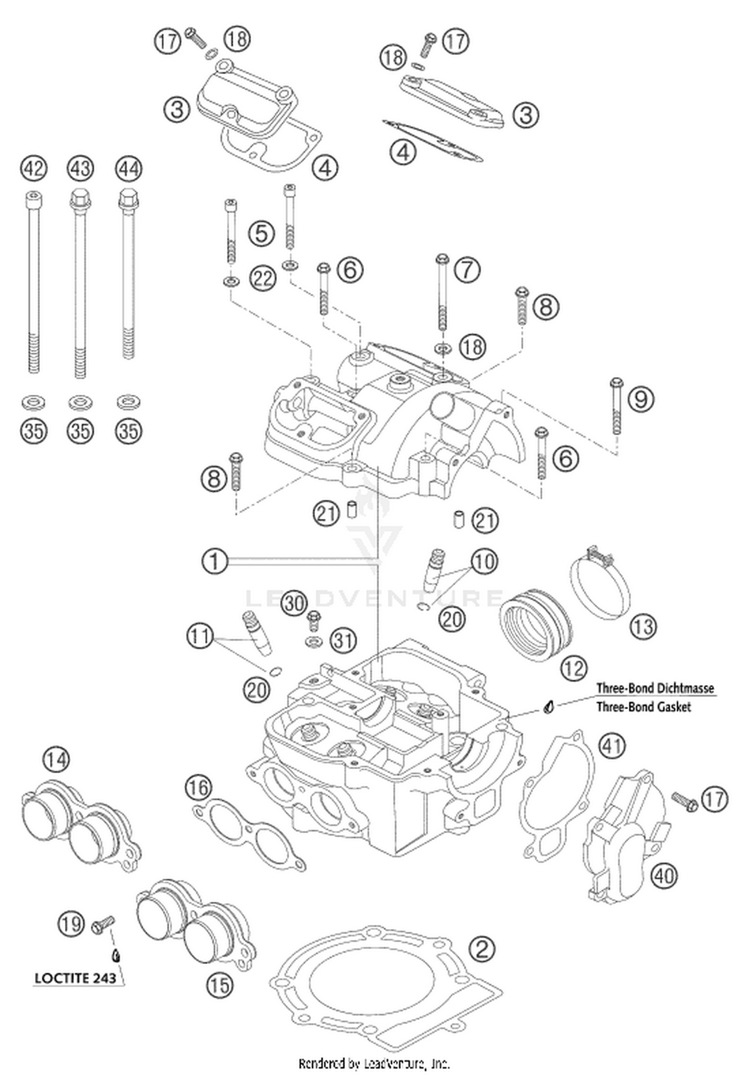 30 CYLINDER, CYLINDER HEAD
