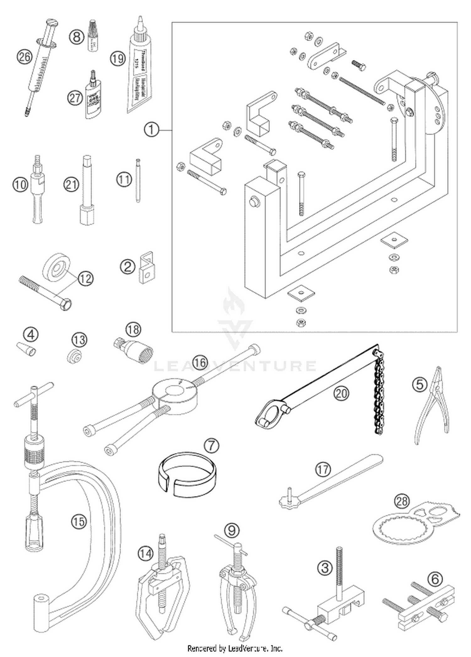 29 Special tools (engine)
