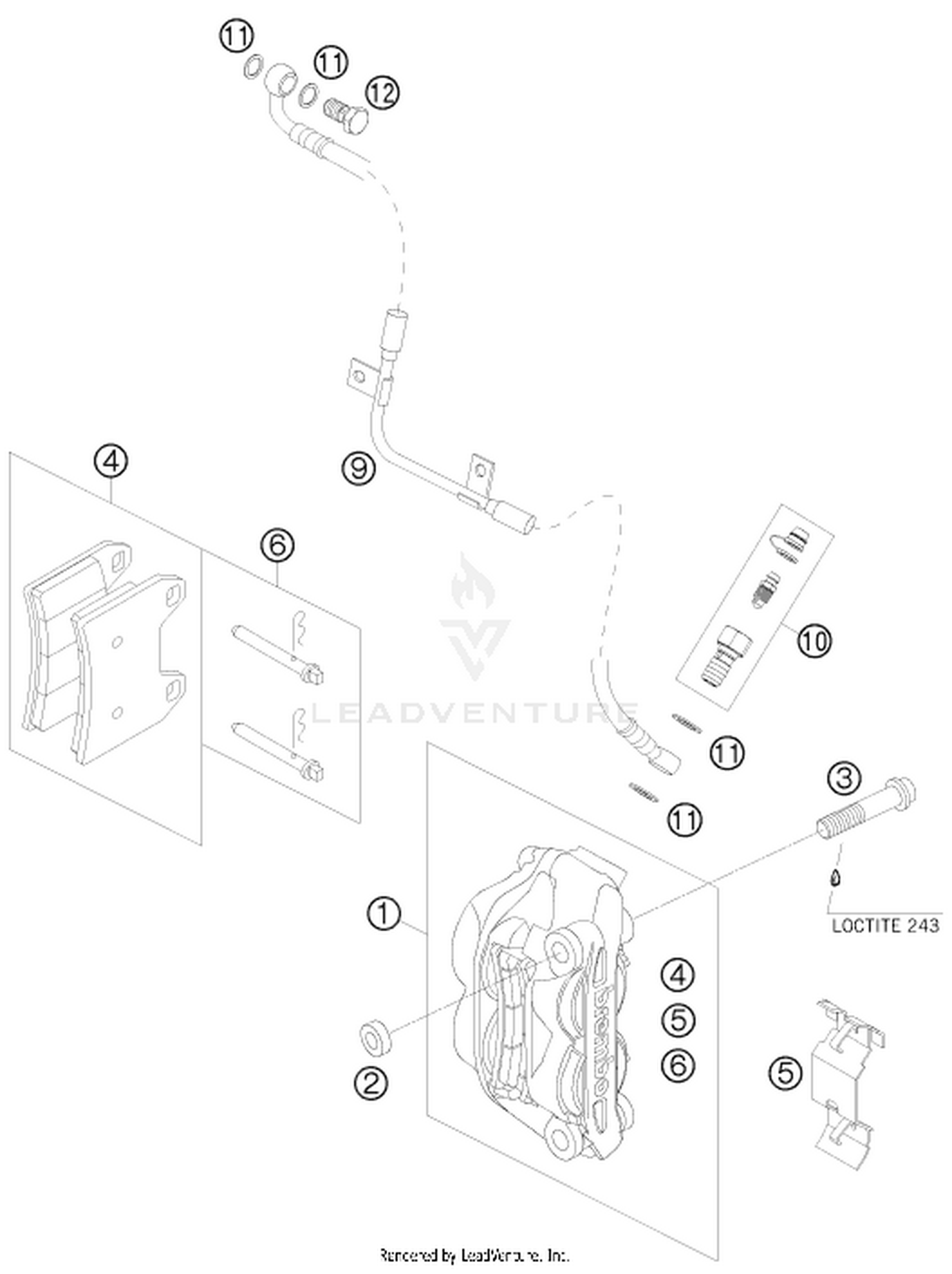 13 FRONT BRAKE CALIPER