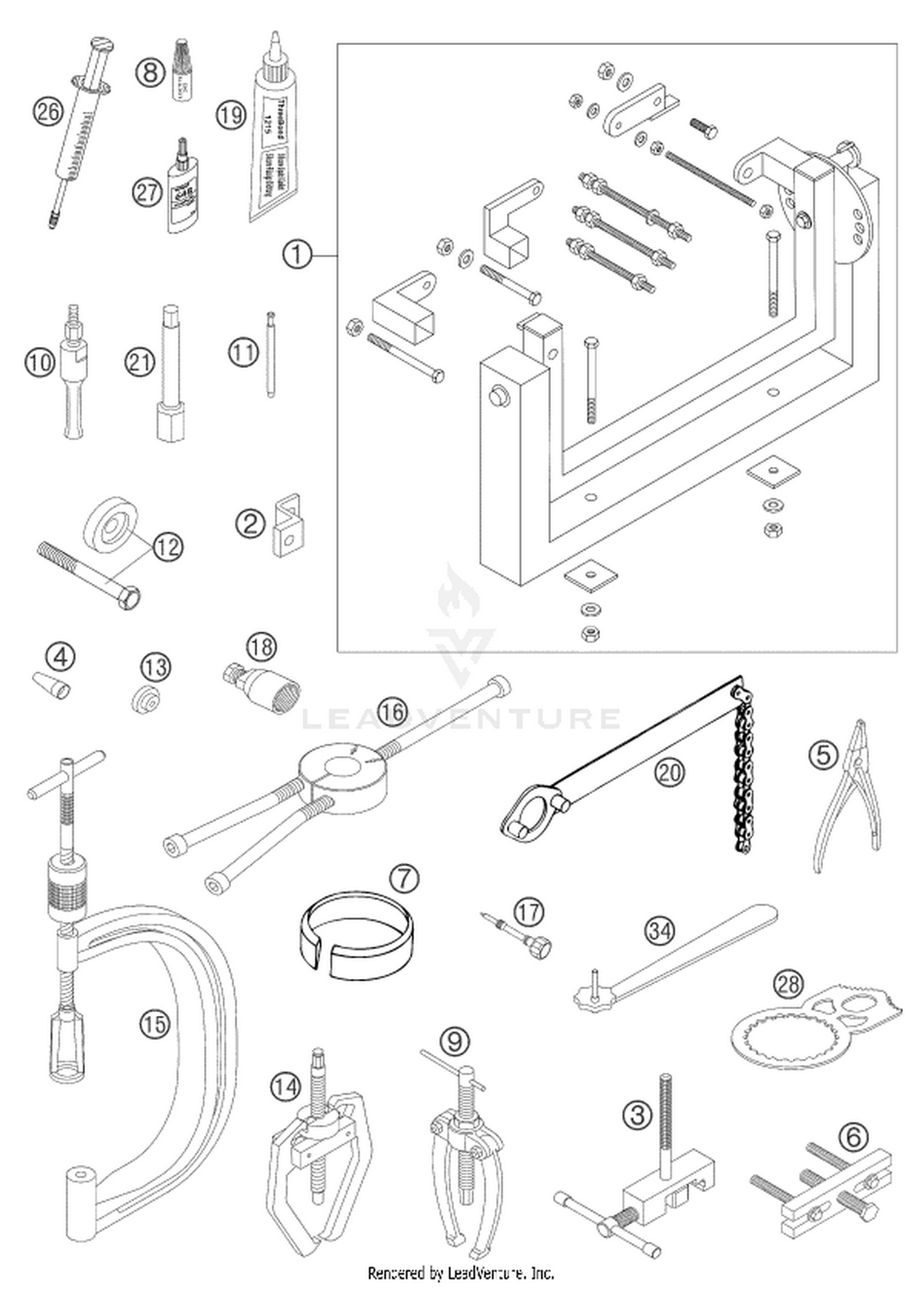 29 Special tools (engine)