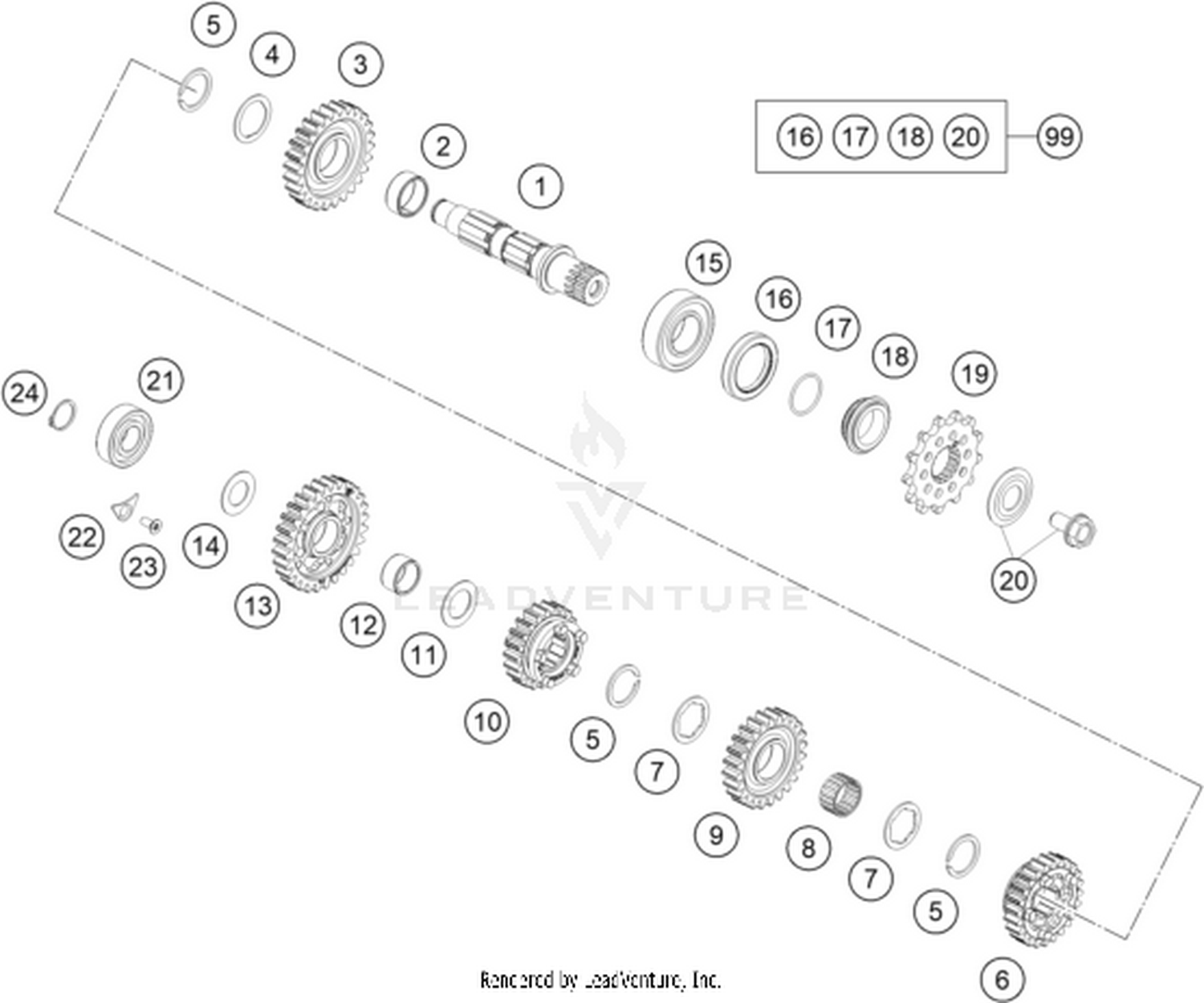 33 TRANSMISSION II - COUNTERSHAFT