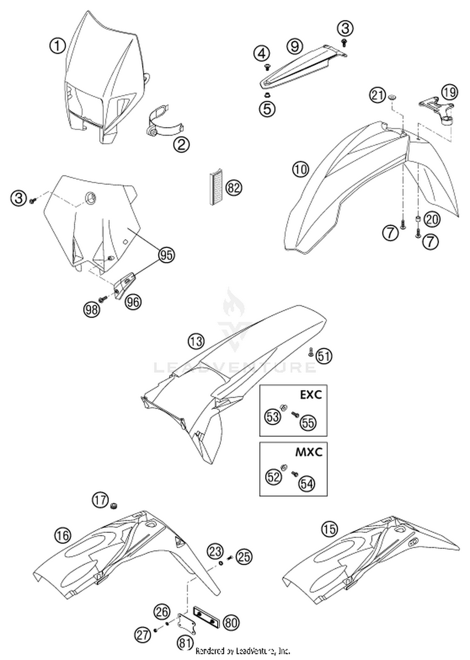 08 MASK, FENDERS