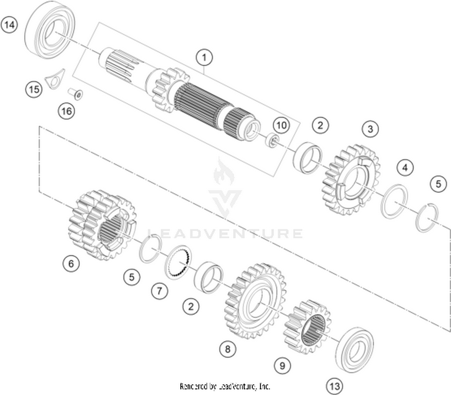 33 TRANSMISSION I - MAIN SHAFT