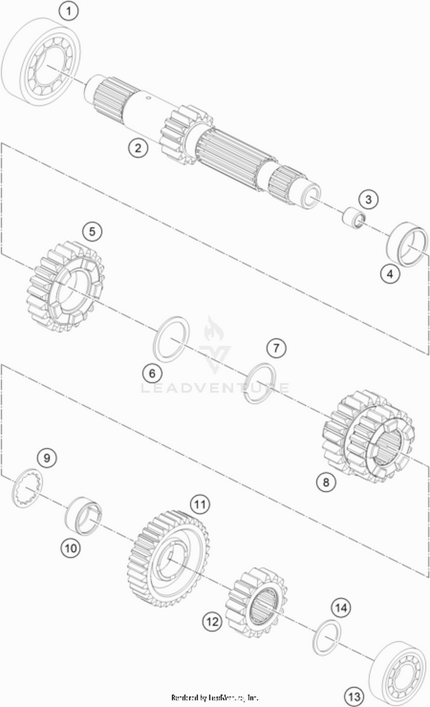 33 TRANSMISSION I - MAIN SHAFT