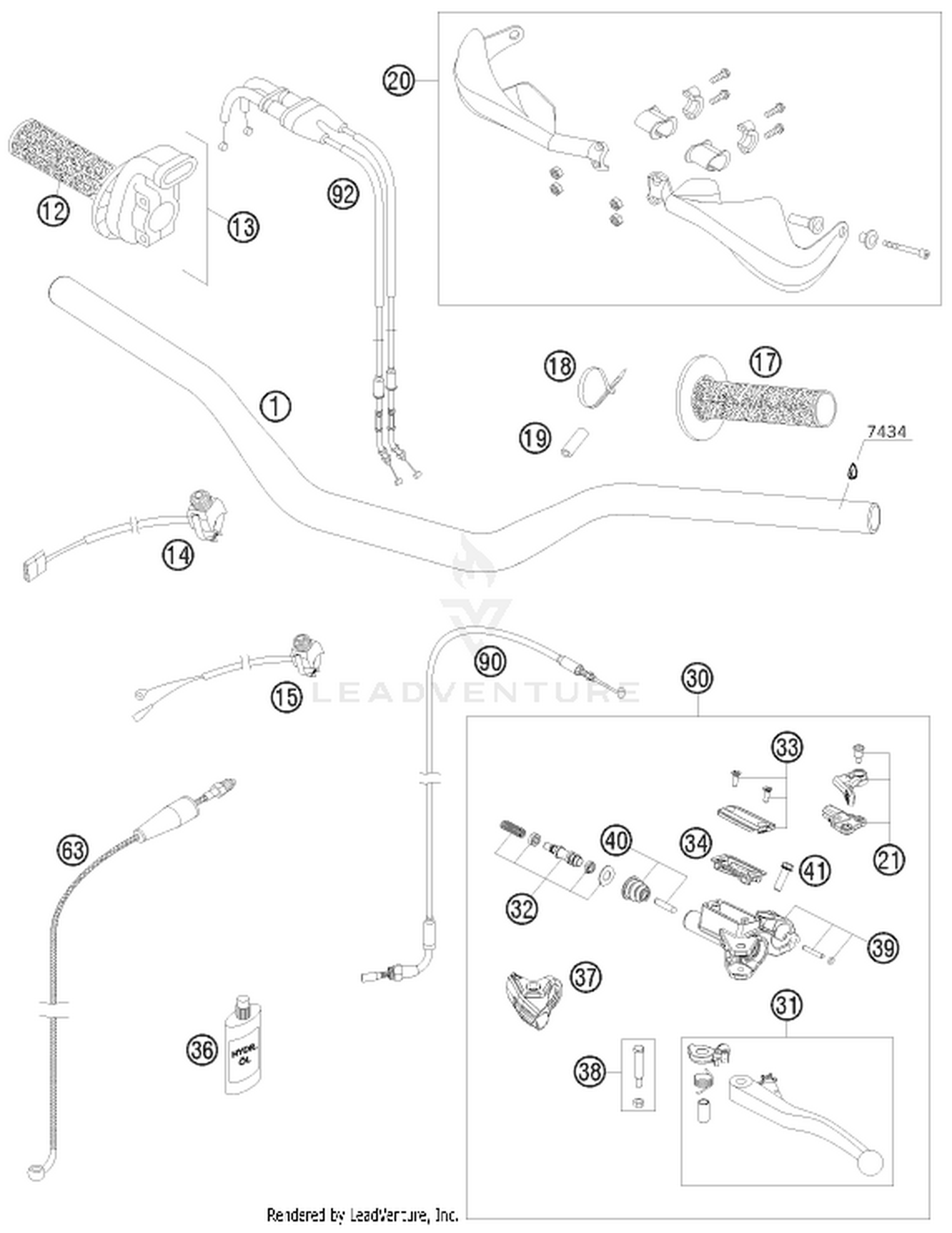 02 HANDLEBAR, CONTROLS