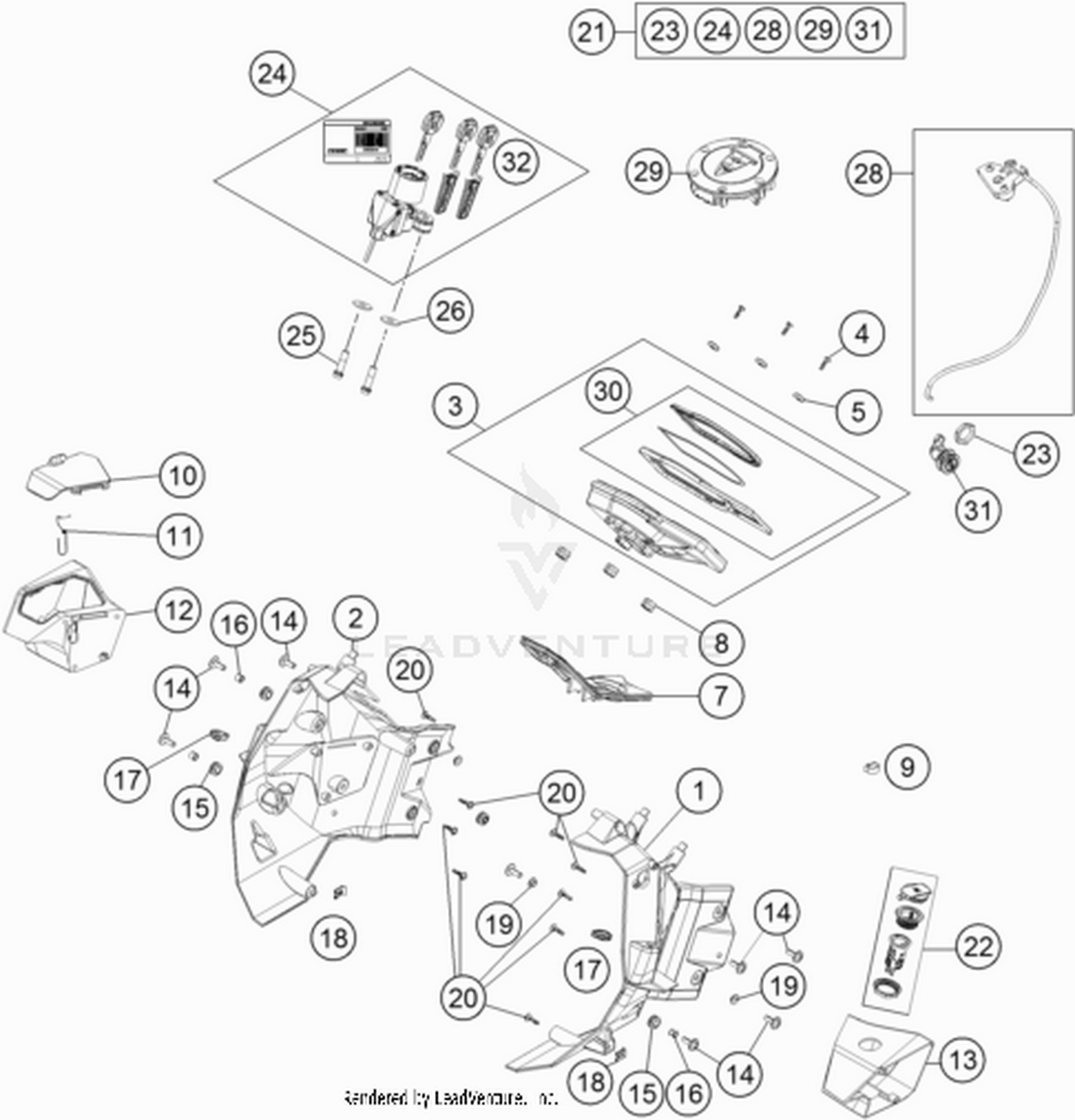 14 INSTRUMENTS / LOCK SYSTEM