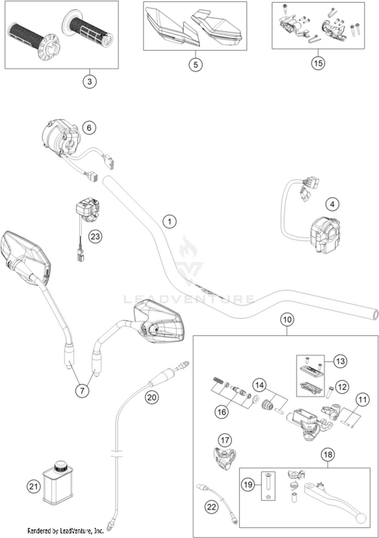 02 HANDLEBAR, CONTROLS