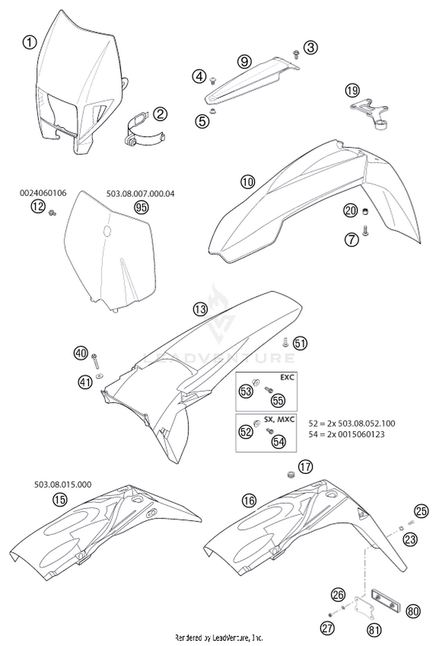 08 MASK, FENDERS