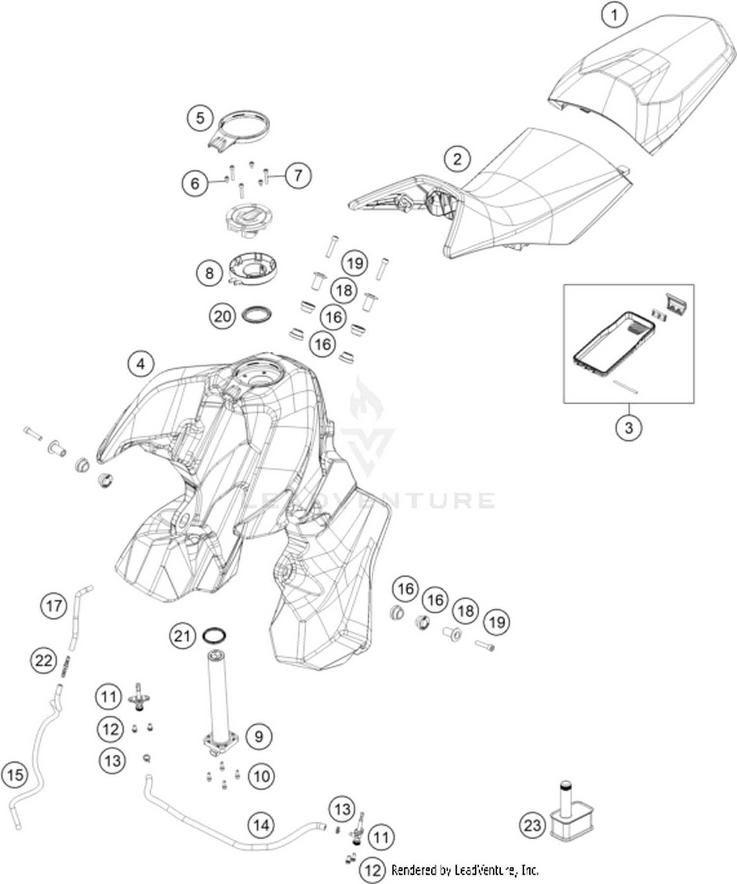 07 TANK, SEAT
