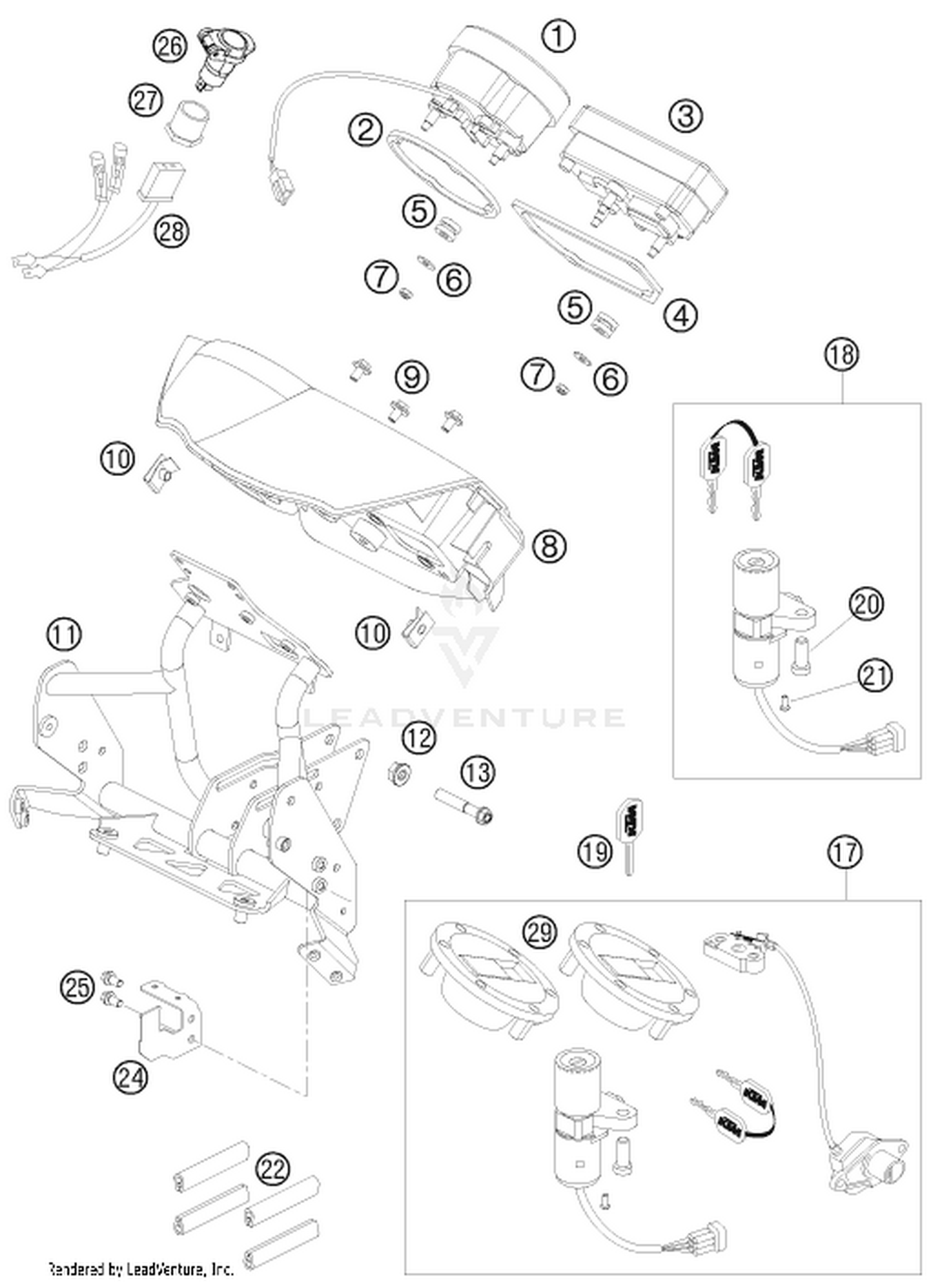 14 INSTRUMENTS / LOCK SYSTEM