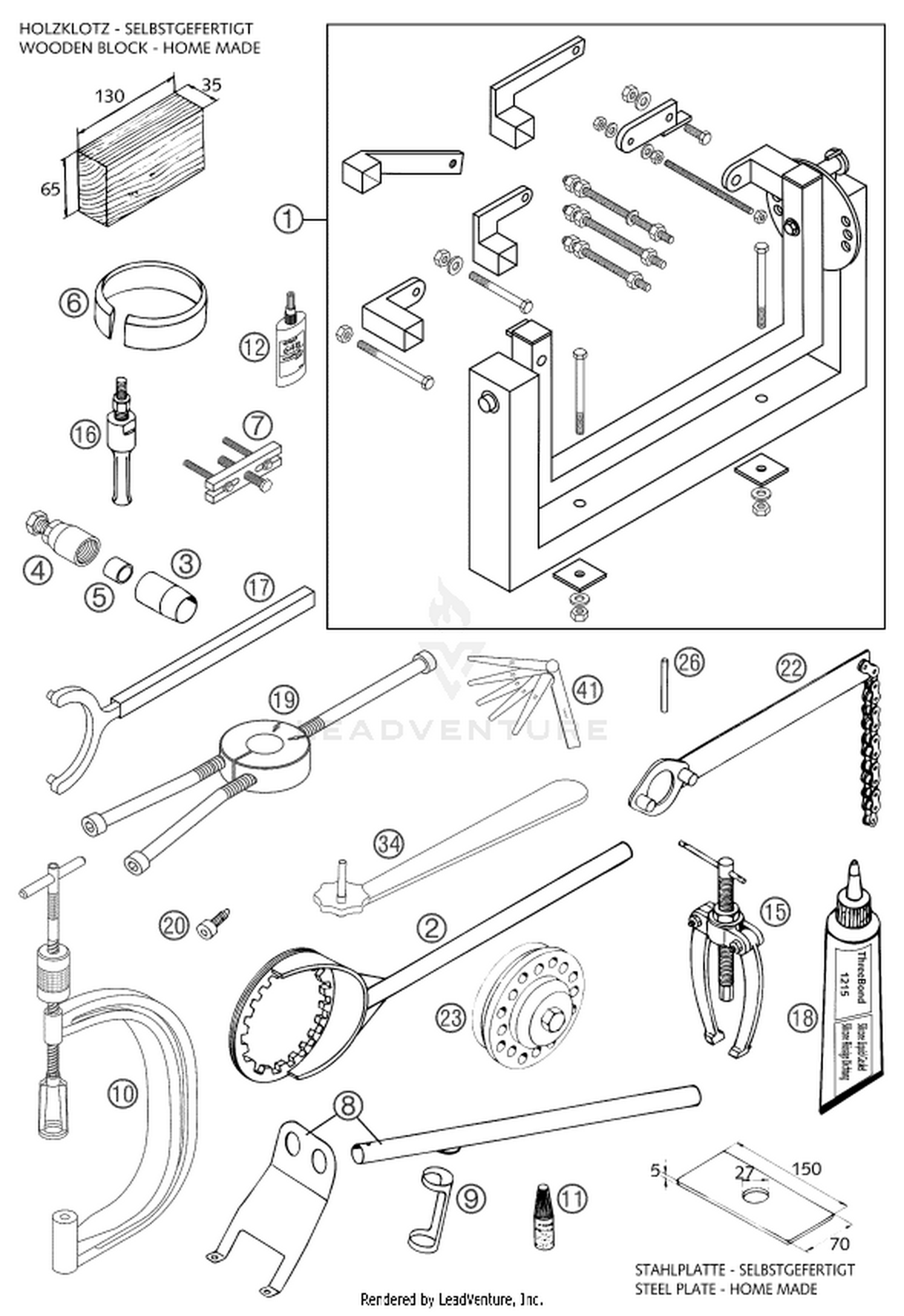 29 Special tools (engine)