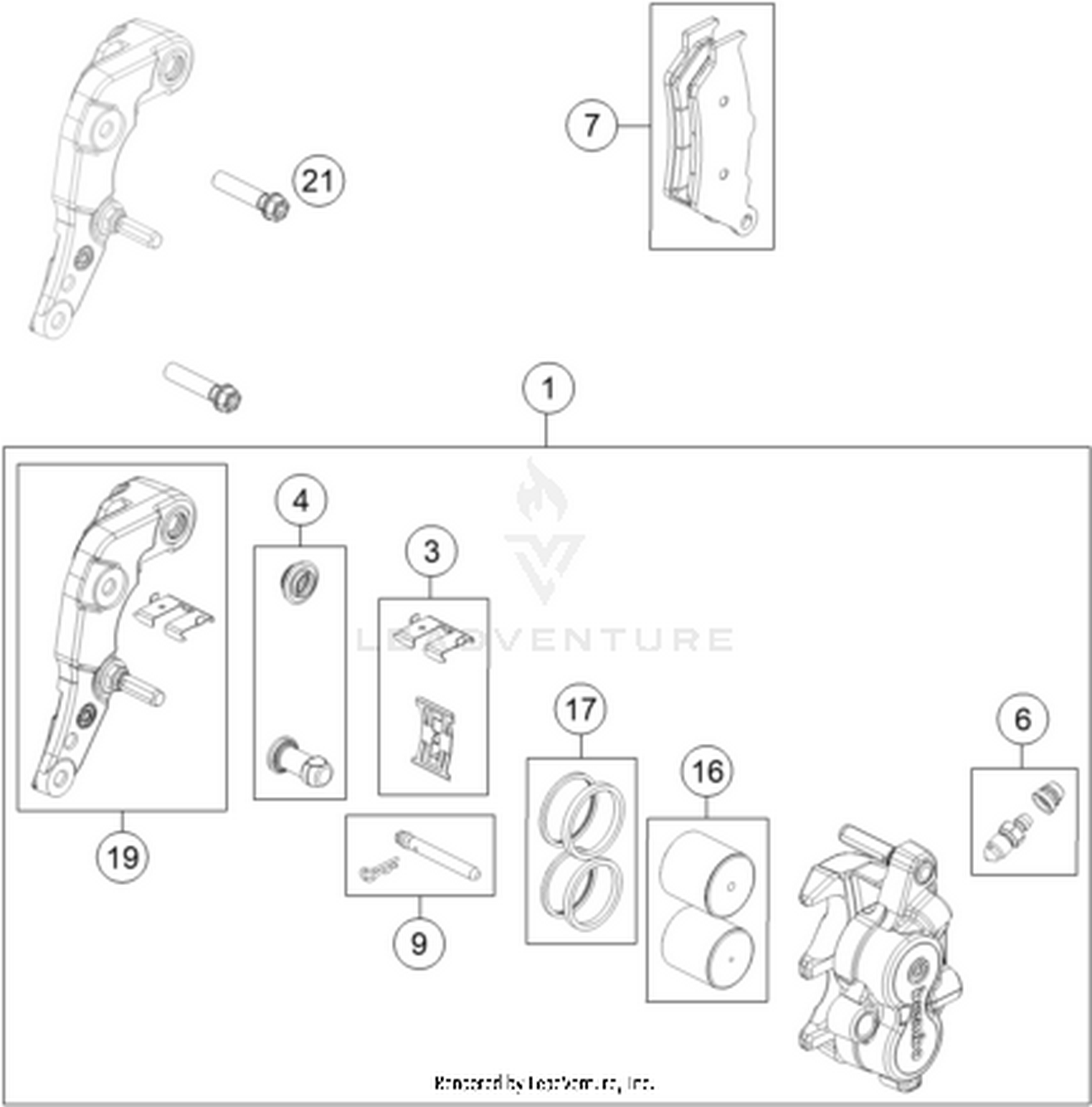 13 FRONT BRAKE CALIPER