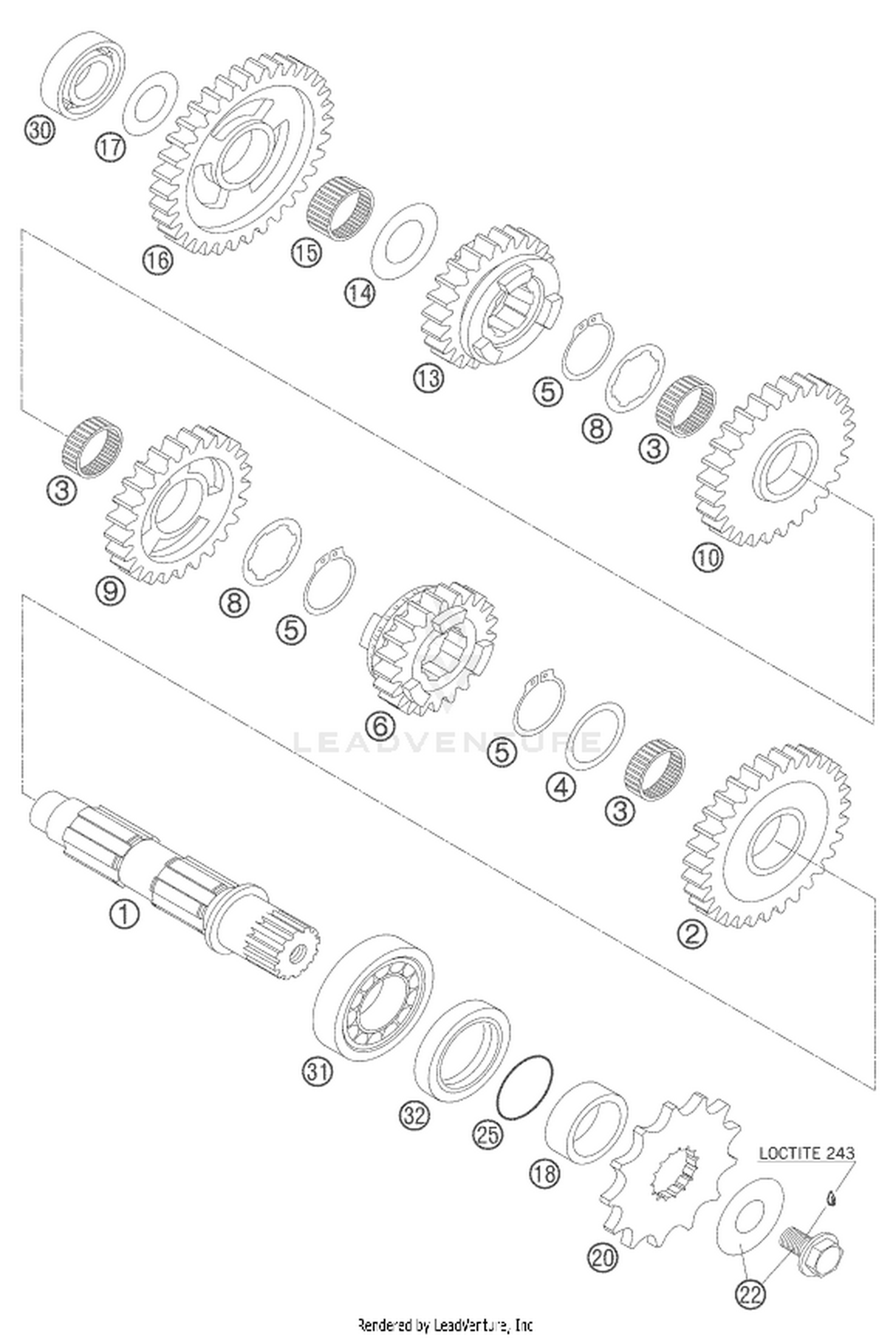 33 TRANSMISSION II - COUNTERSHAFT