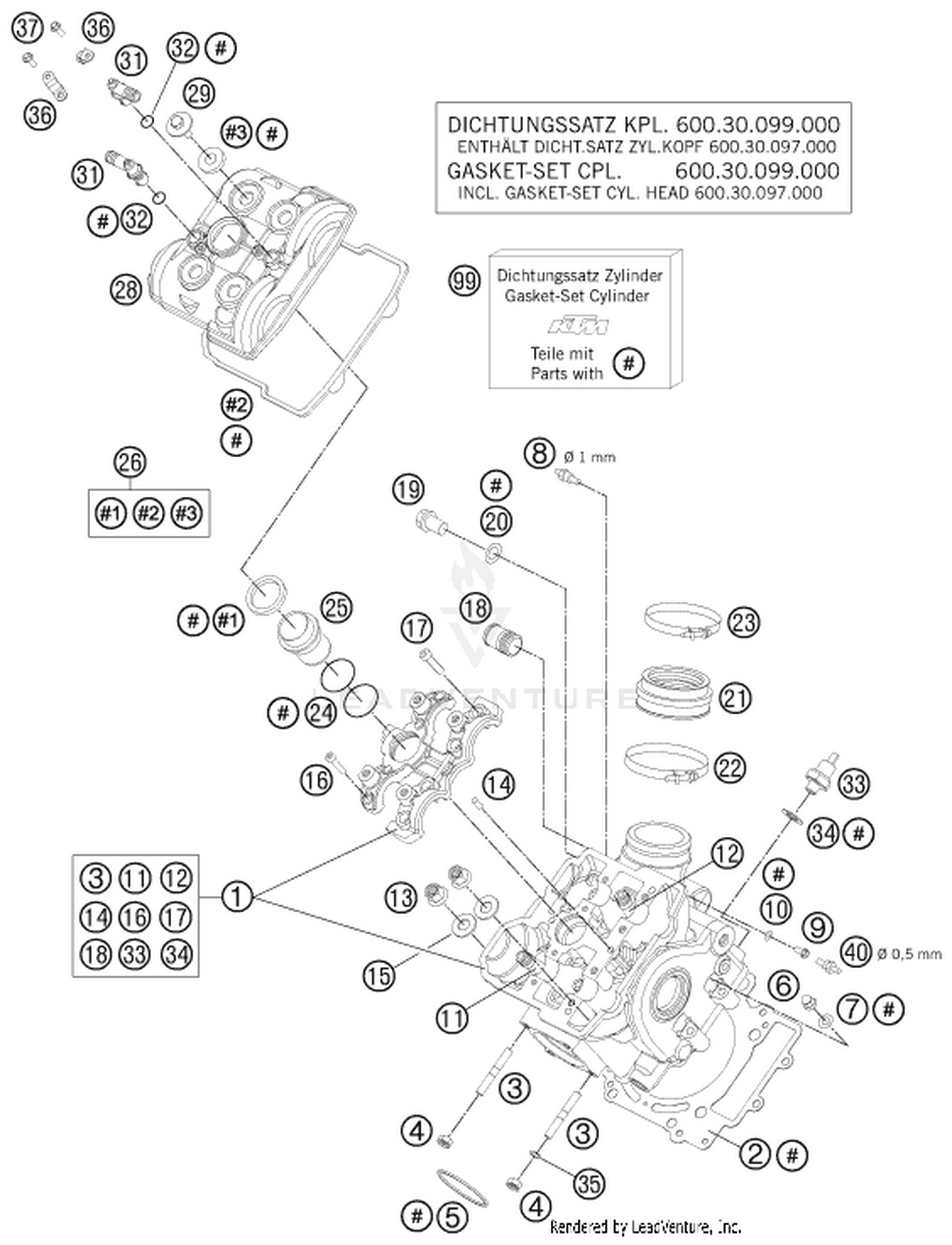 36 CYLINDER HEAD FRONT