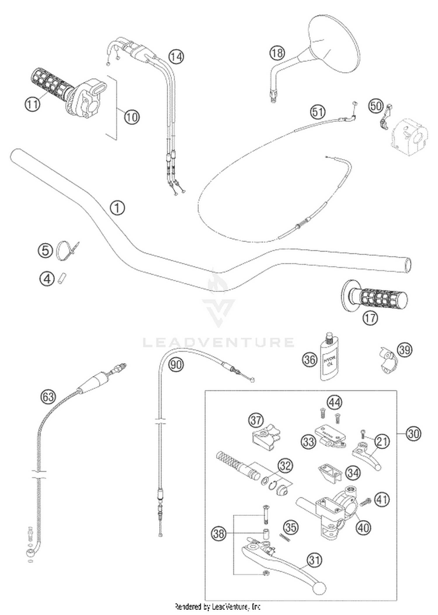 02 HANDLEBAR, CONTROLS