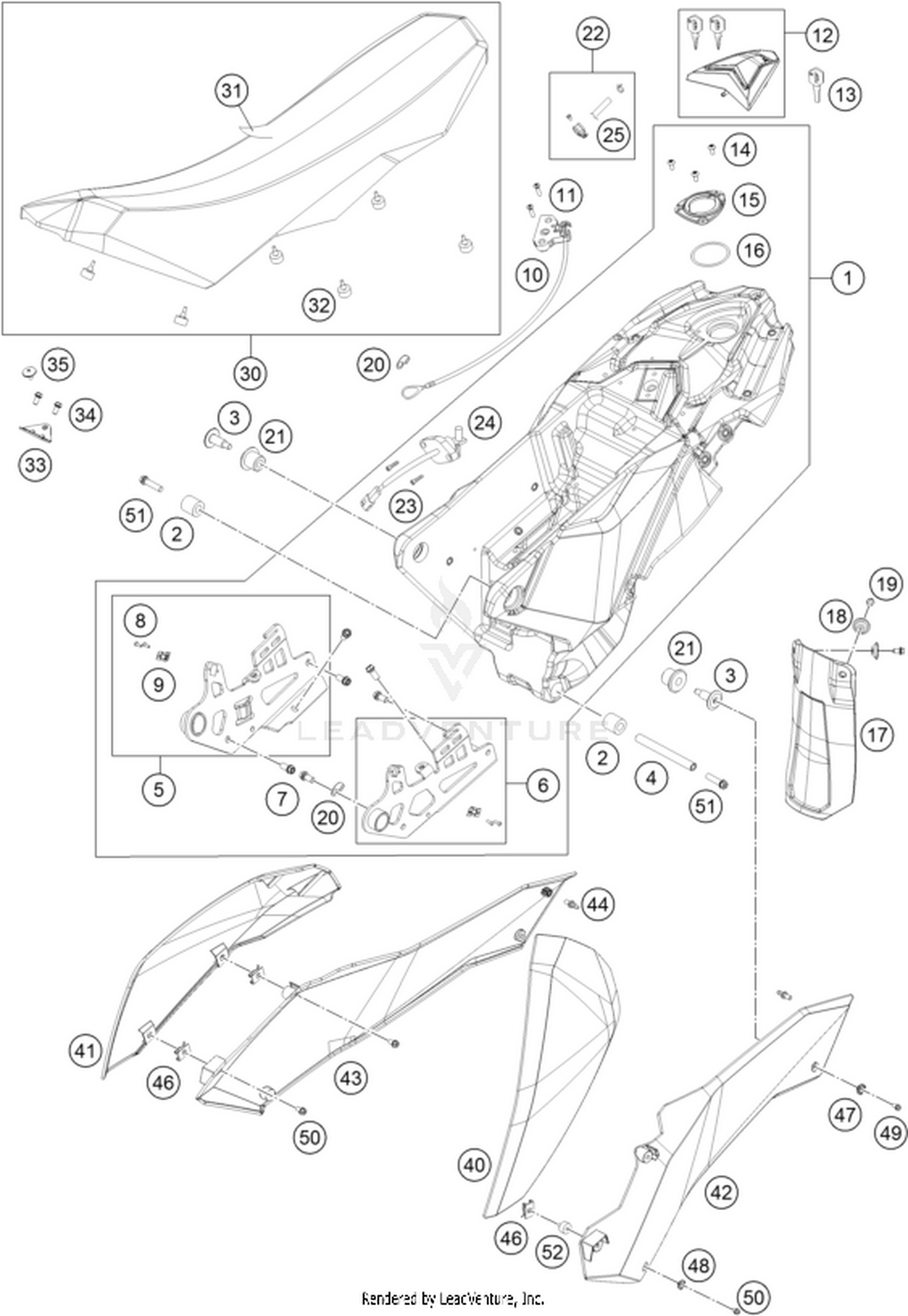 07 TANK, SEAT