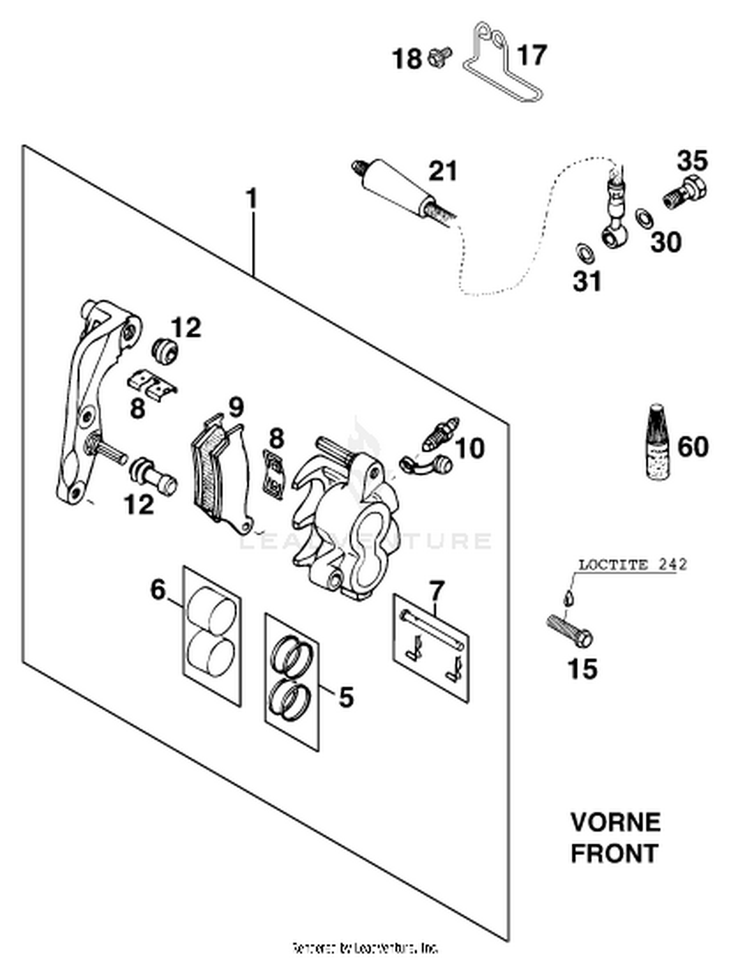 13 FRONT BRAKE CALIPER