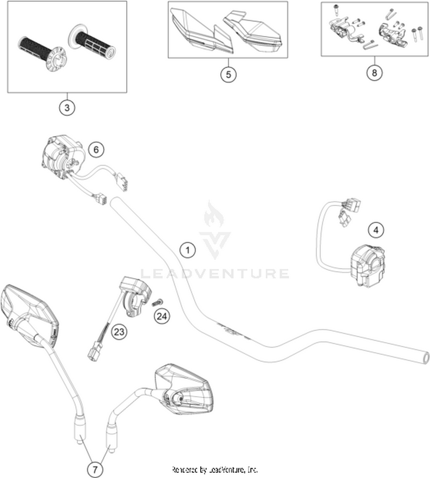 02 HANDLEBAR, CONTROLS