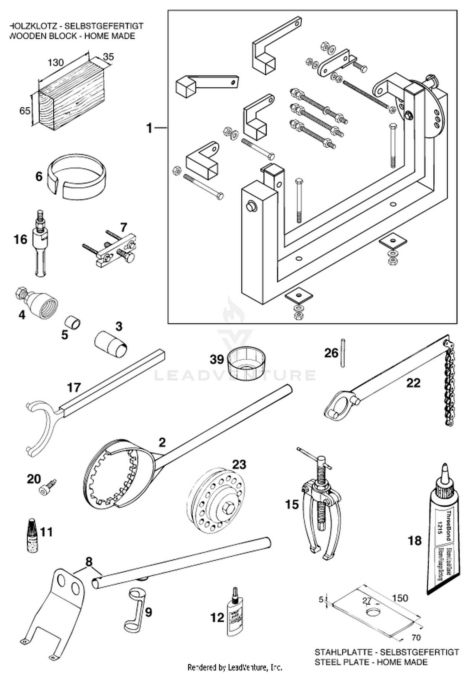 29 Special tools (engine)