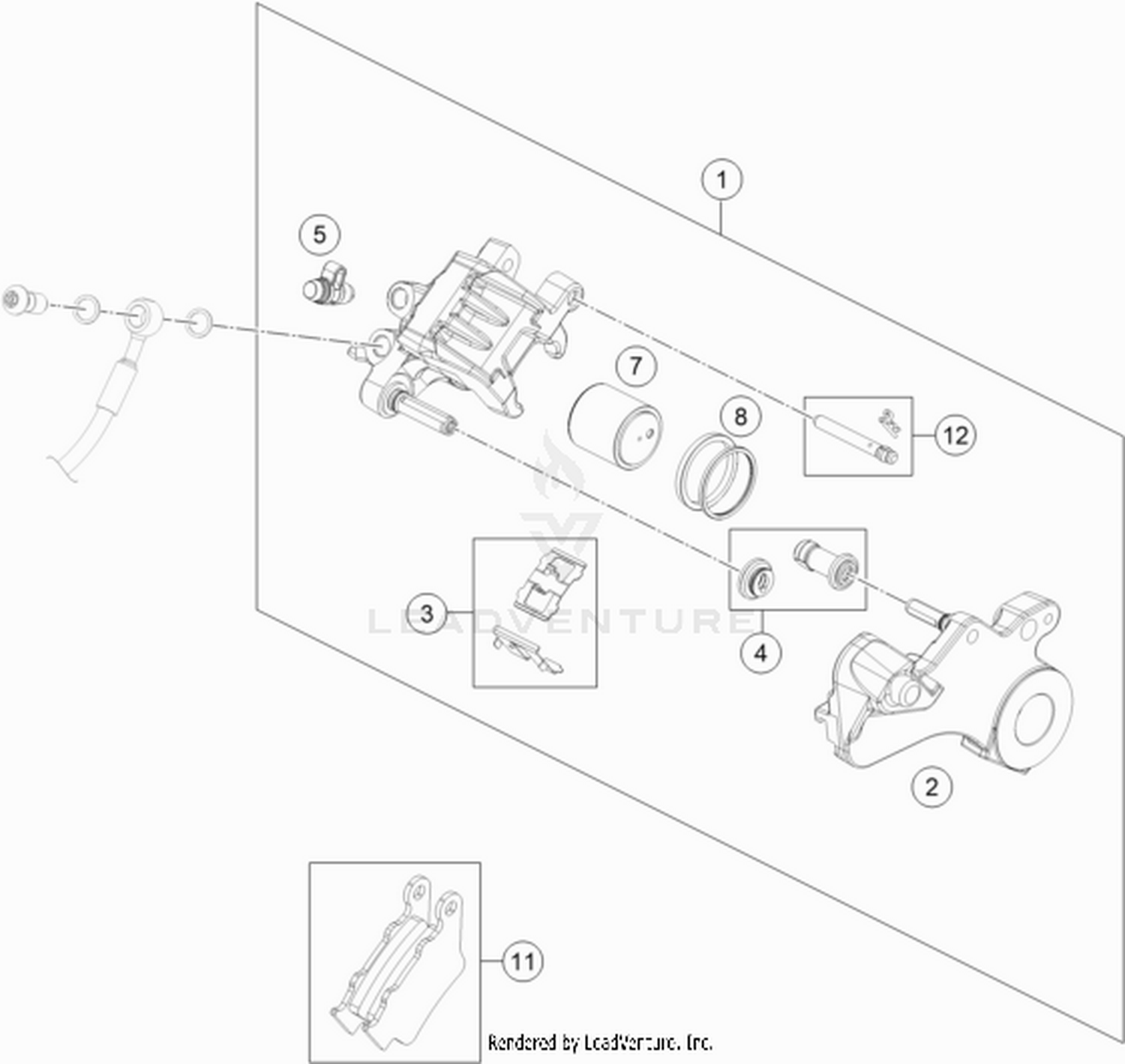 13 REAR BRAKE CALIPER
