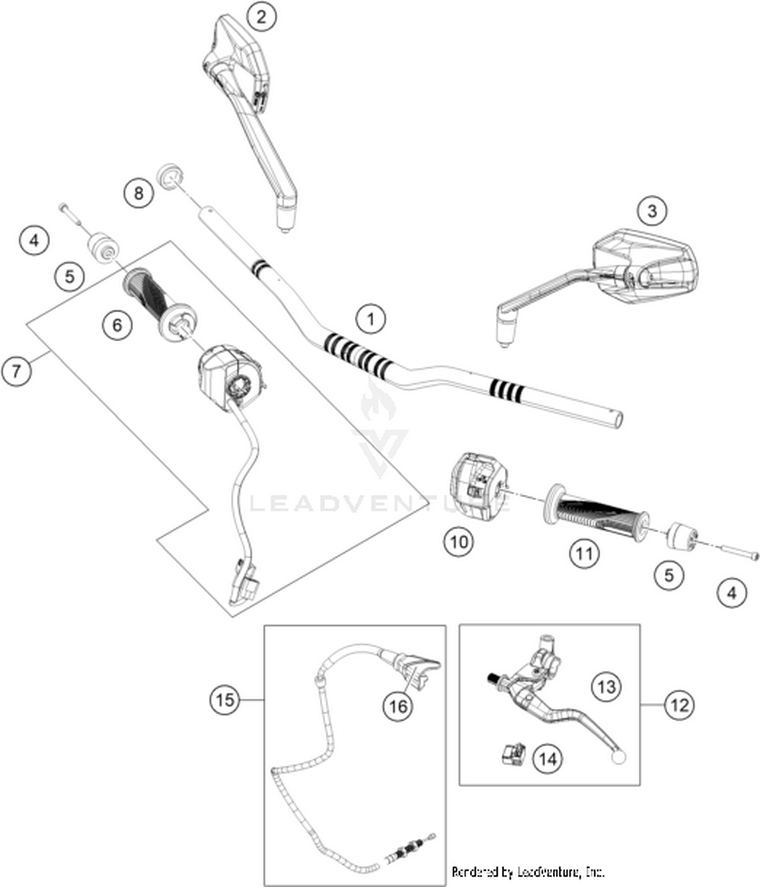 02 HANDLEBAR, CONTROLS