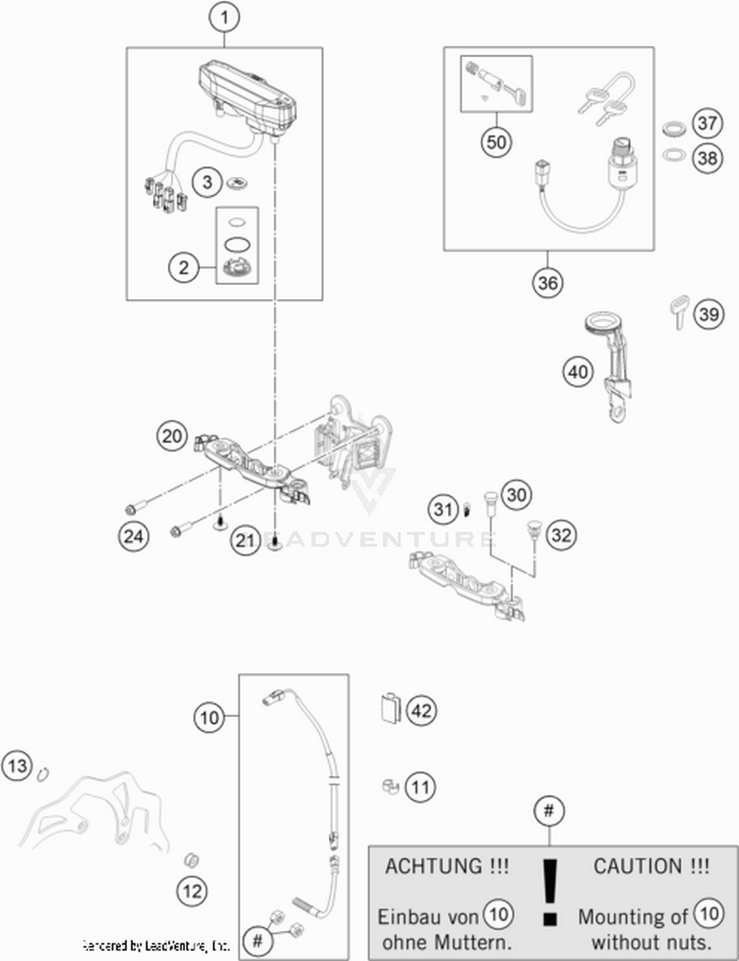 14 INSTRUMENTS / LOCK SYSTEM
