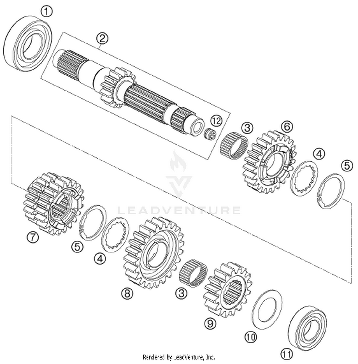 33 TRANSMISSION I - MAIN SHAFT