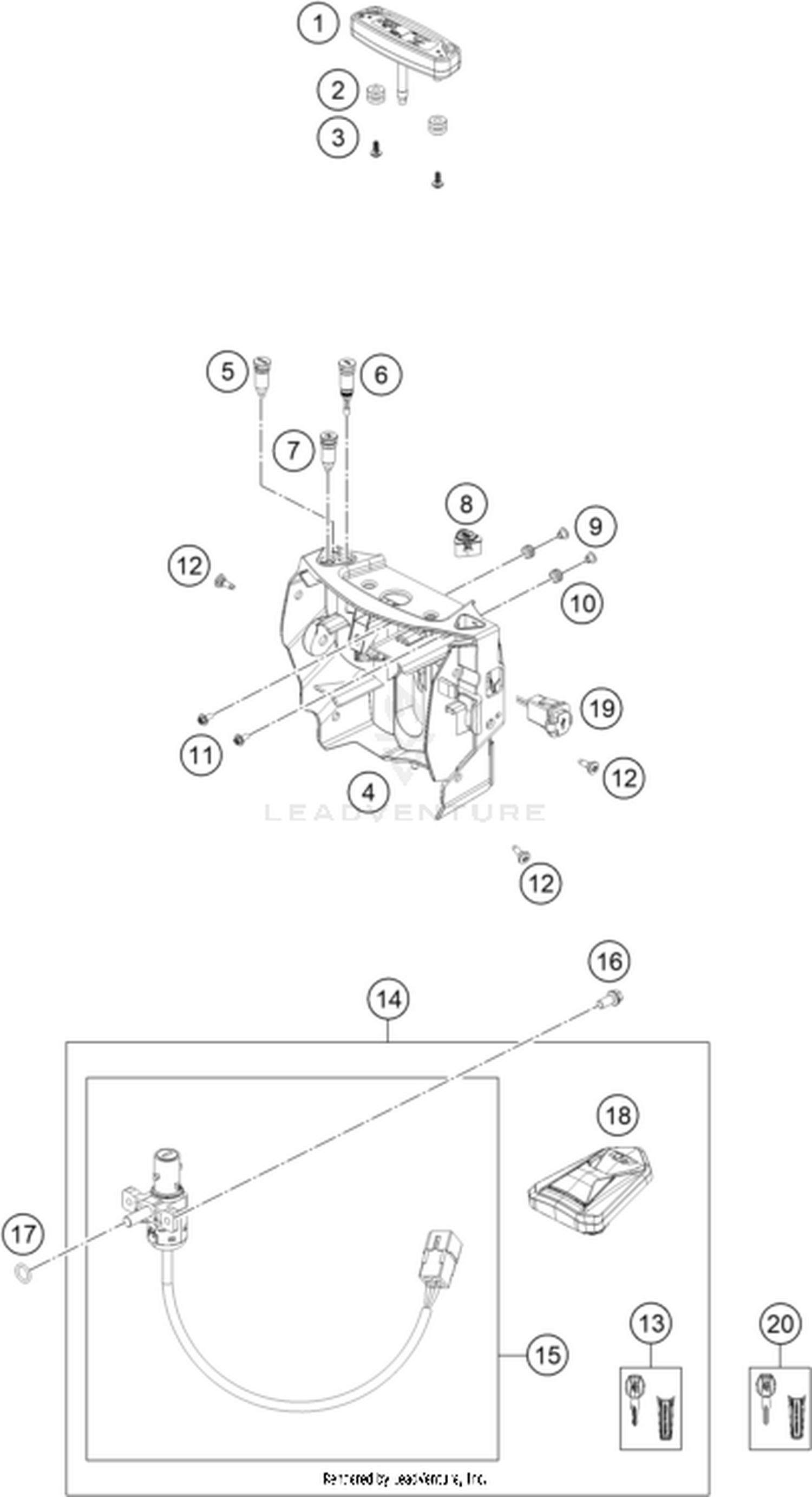 14 INSTRUMENTS / LOCK SYSTEM