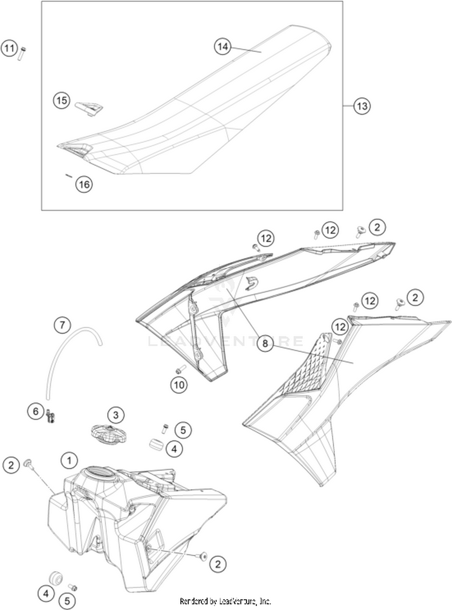 07 TANK, SEAT