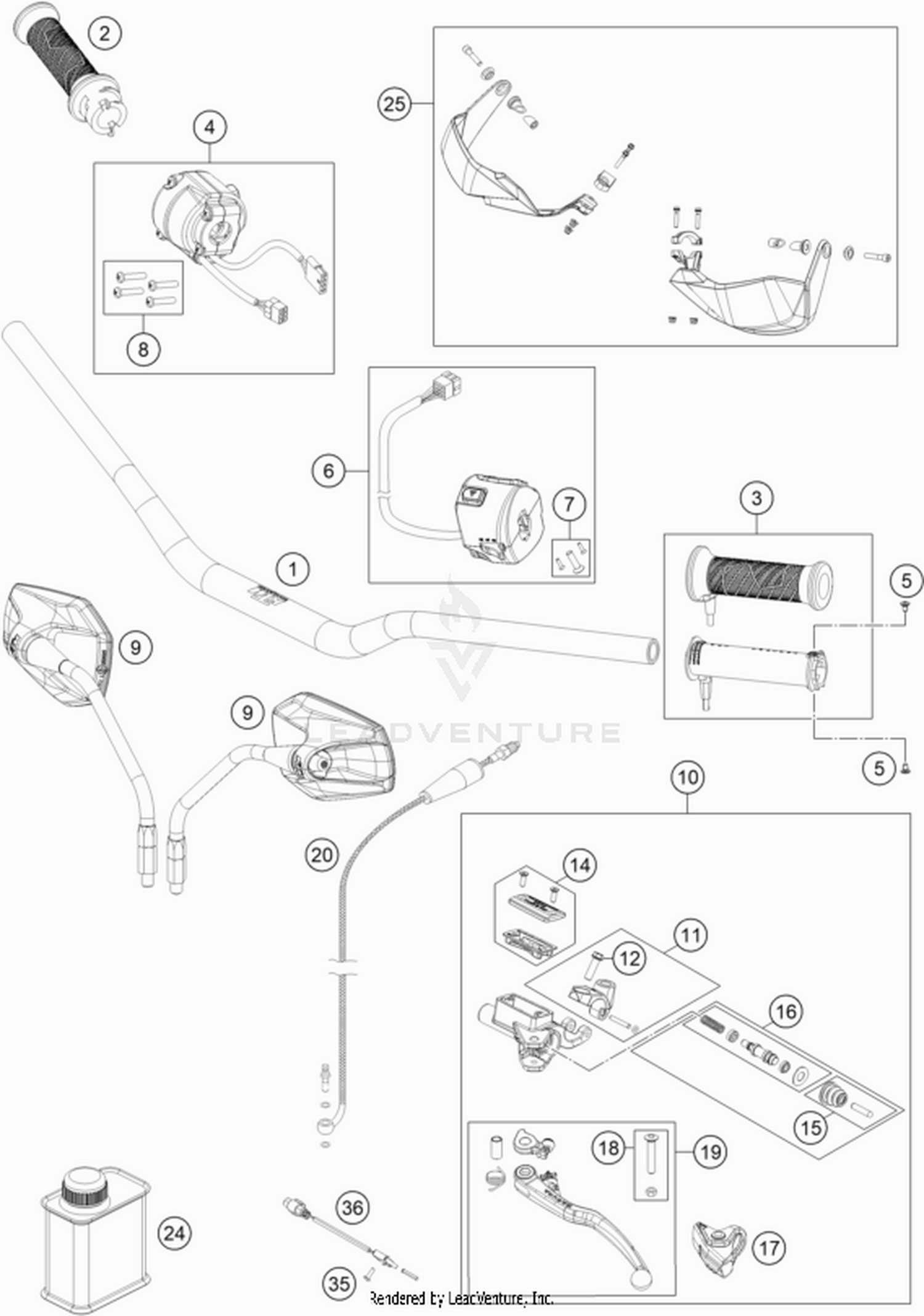 02 HANDLEBAR, CONTROLS